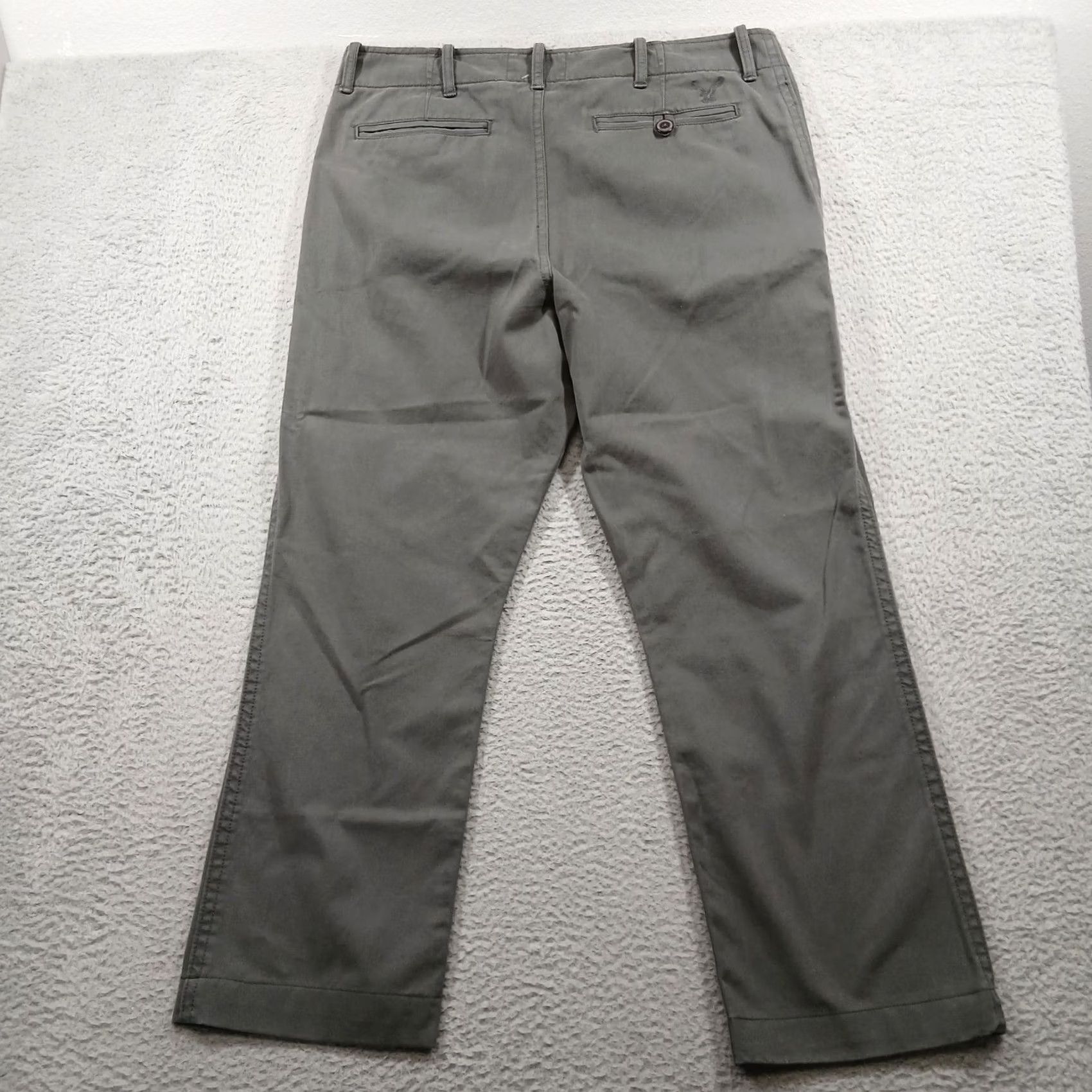 American Eagle Outfitters American Eagle Flat Front Chino Pants Men 38x32 Charcoal Grey NWT - Wide Fit Size US 38 / EU 54 - 3 Thumbnail