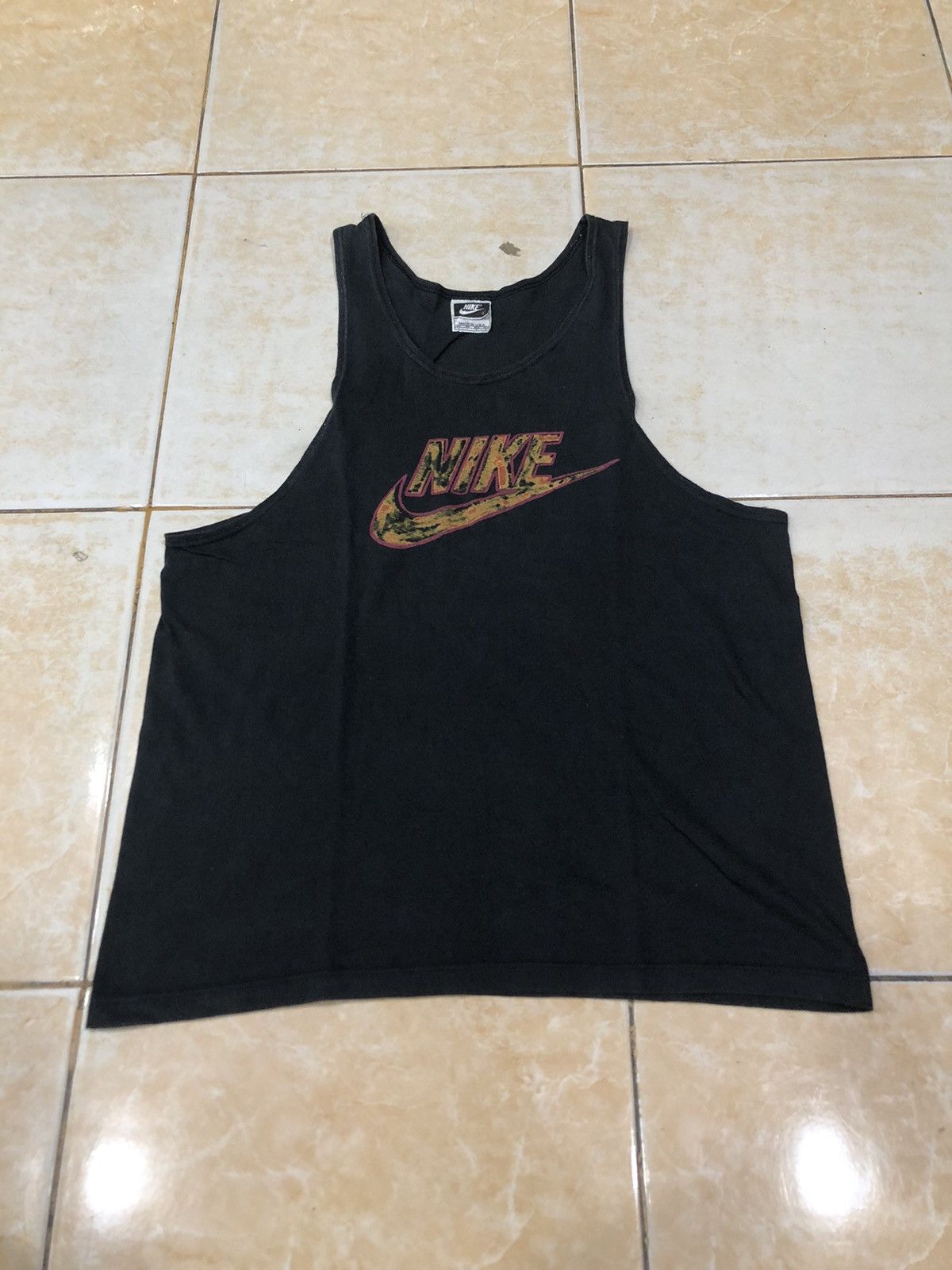 Nike × Vintage Vintage 90s Nike Tank Top Size US L / EU 52-54 / 3 - 1 Thumbnail