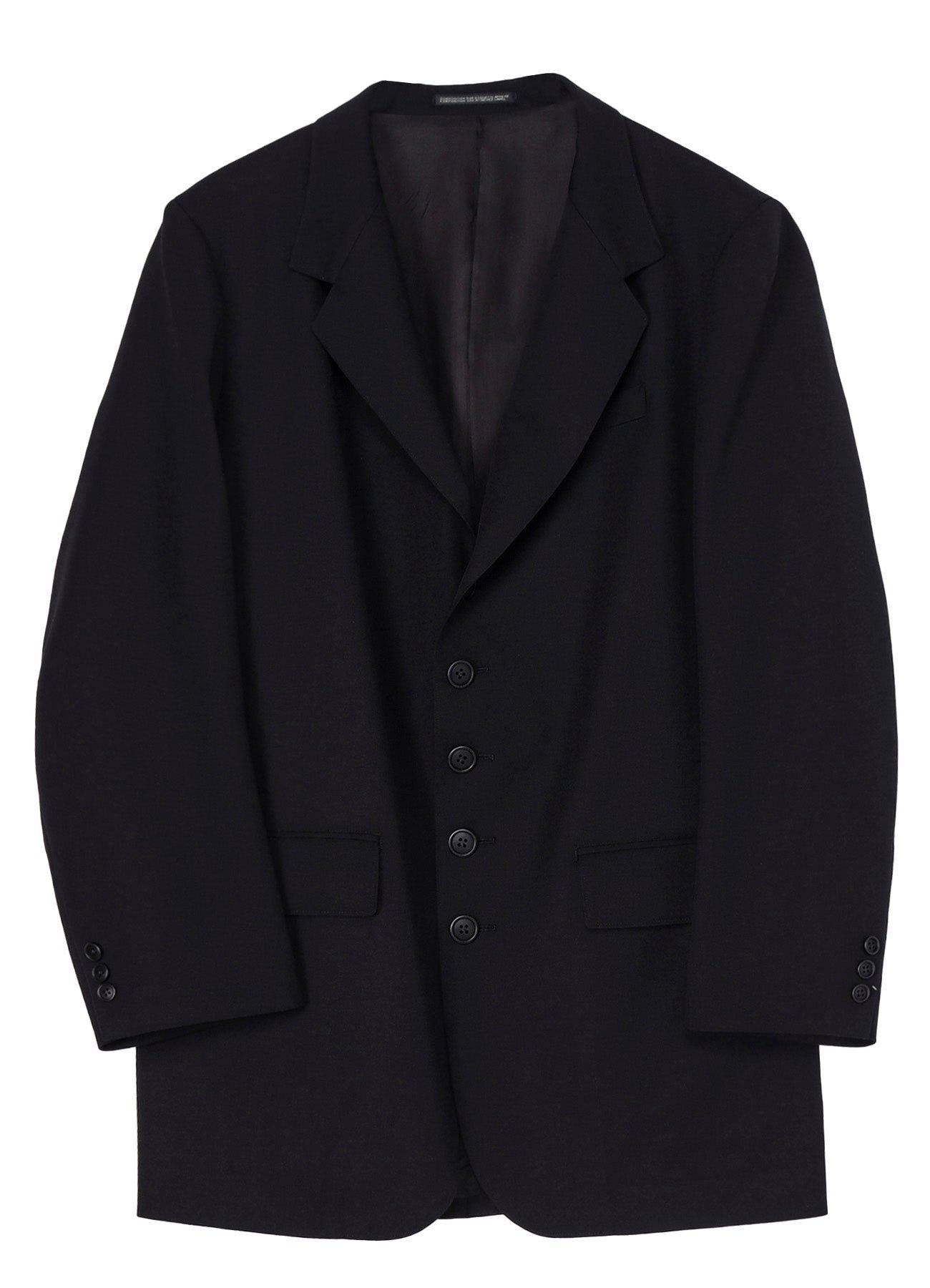 Yohji Yamamoto Yohji Yamamoto Pour Homme - W/Gabardine 5BUTTON JACKET Size US L / EU 52-54 / 3 - 8 Thumbnail