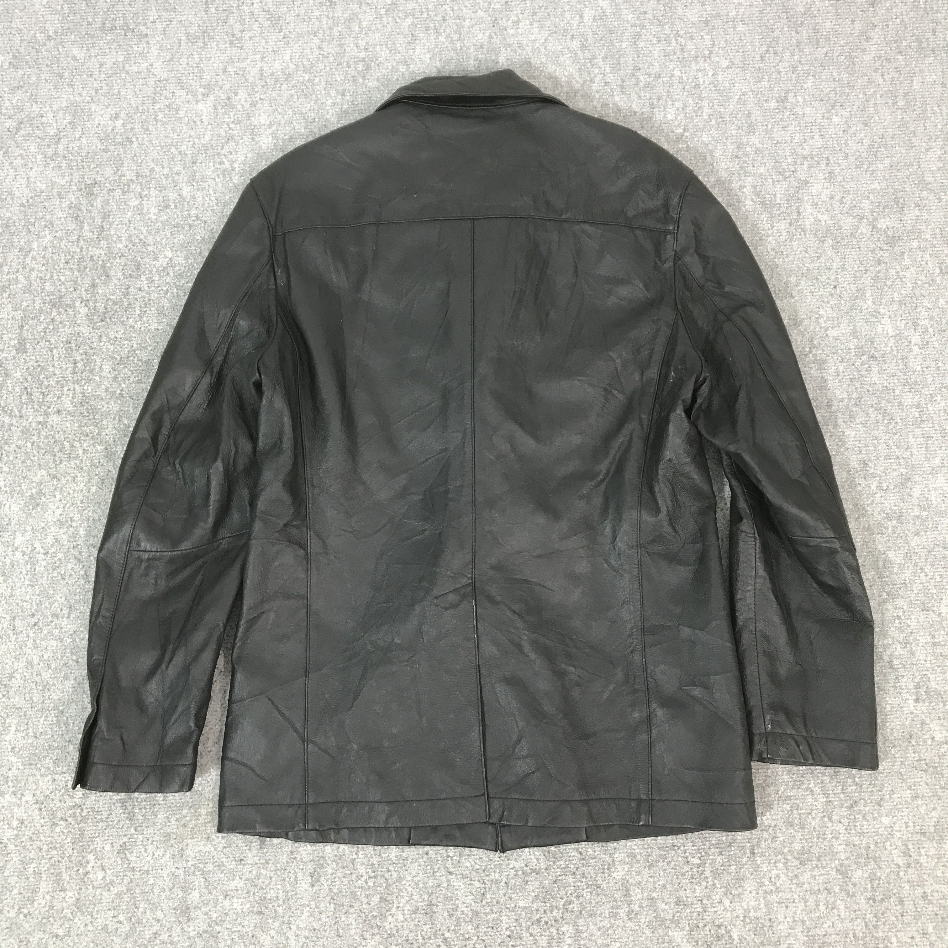 If Six Was Nine JAPAN ABX LEATHER BLACK STYLE COAT JACKET K65B5 Size US M / EU 48-50 / 2 - 3 Thumbnail