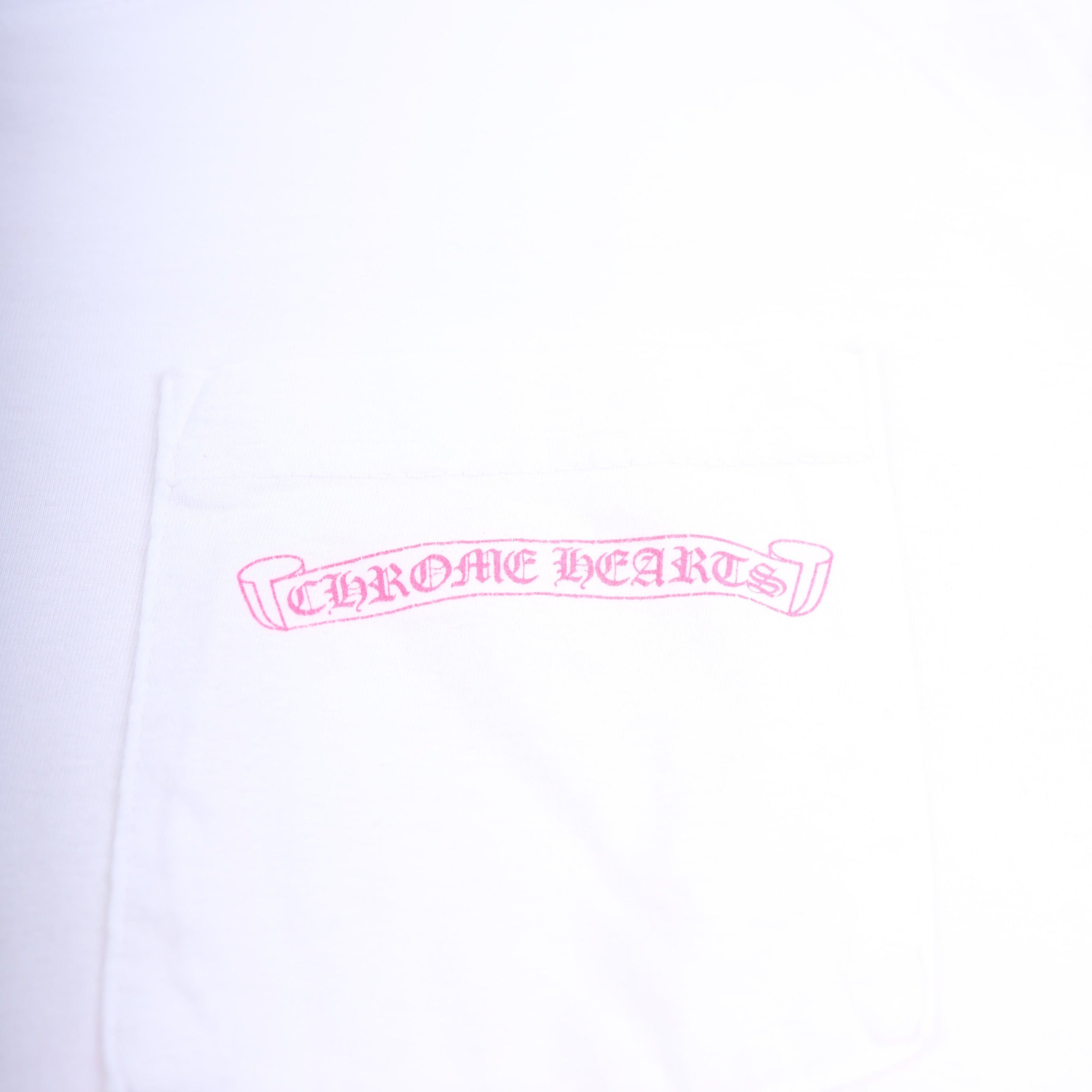 Chrome Hearts CH WHITE SCRIPT HOT PINK LONGSLEEVE T-SHIRT Size US L / EU 52-54 / 3 - 5 Thumbnail