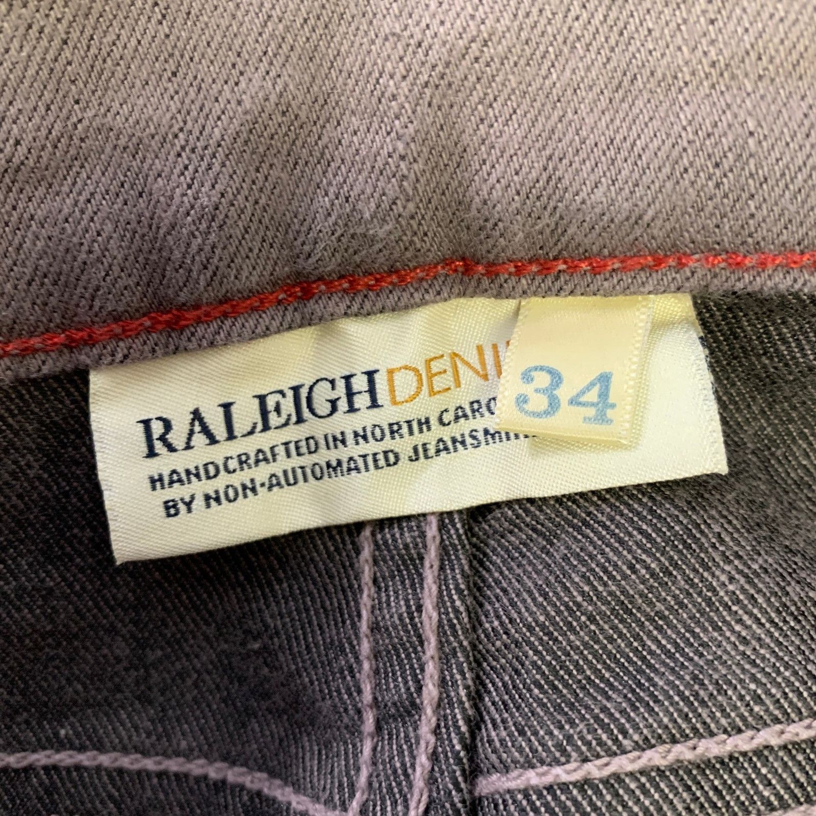 Raleigh Denim RALEIGH Size 34 Grey Cotton Blend Slim Fit Jeans Size US 34 / EU 50 - 3 Thumbnail