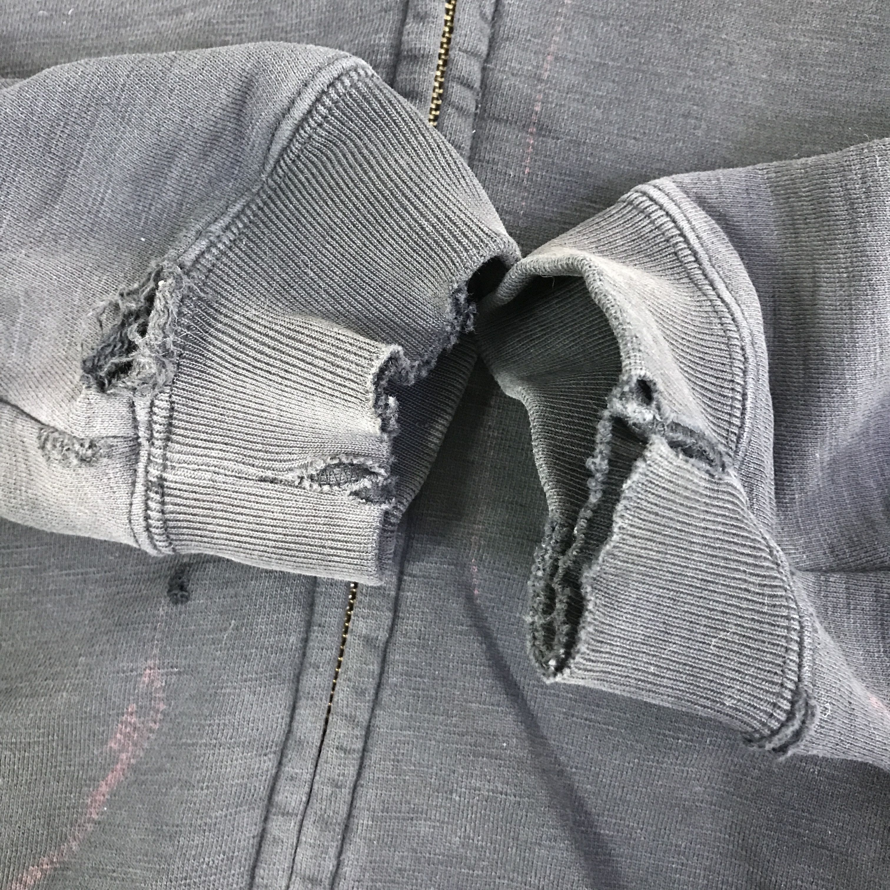 Japanese Brand T.F.O.A SKULL DISTRESSED HOODIES FADED K100B10 Size US M / EU 48-50 / 2 - 8 Thumbnail