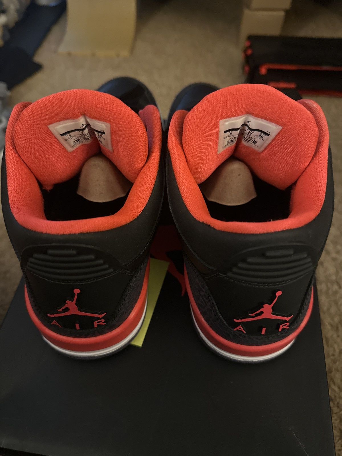 Jordan Brand Air Jordan 3 Retro (Crimson) Size US 8 / EU 41 - 2 Thumbnail