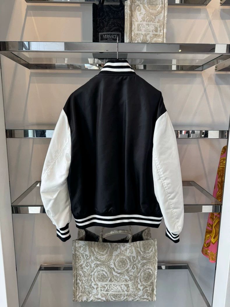 Versace Versace Women's embroidered logo baseball jacket Size S / US 4 / IT 40 - 2 Thumbnail