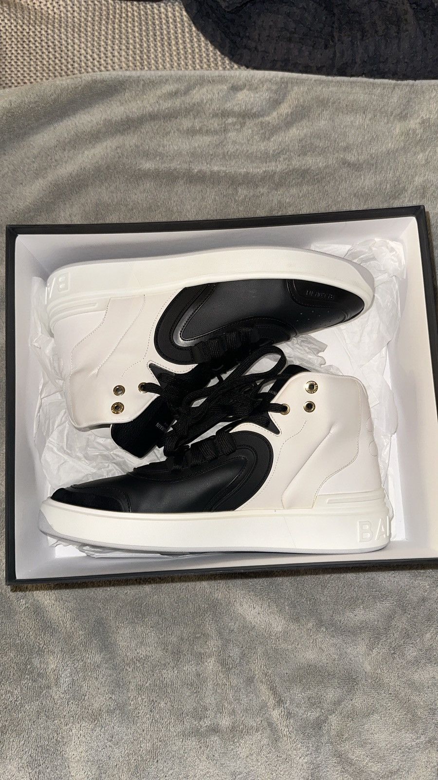 Balmain Balmain Skate High Top Sneakers DS Size US 10 / EU 43 - 11 Thumbnail