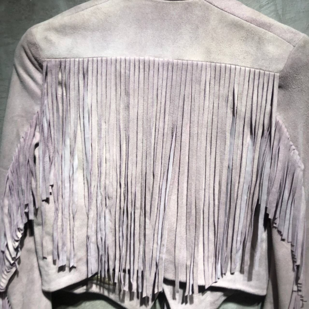 Acne Studios Acne Studios Aroma Aged Suede Fringe jacket SS/10 Size XXS / US 00 / IT 34 - 4 Thumbnail