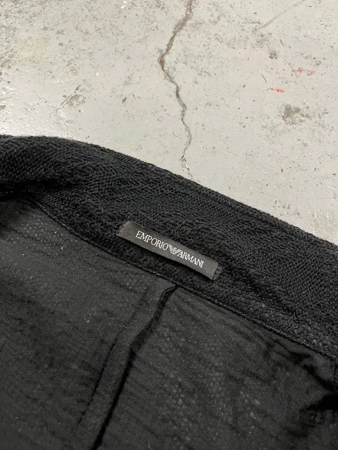 Emporio Armani SS2020 Emporio Armani Relief Black Jacket Size US M / EU 48-50 / 2 - 9 Thumbnail