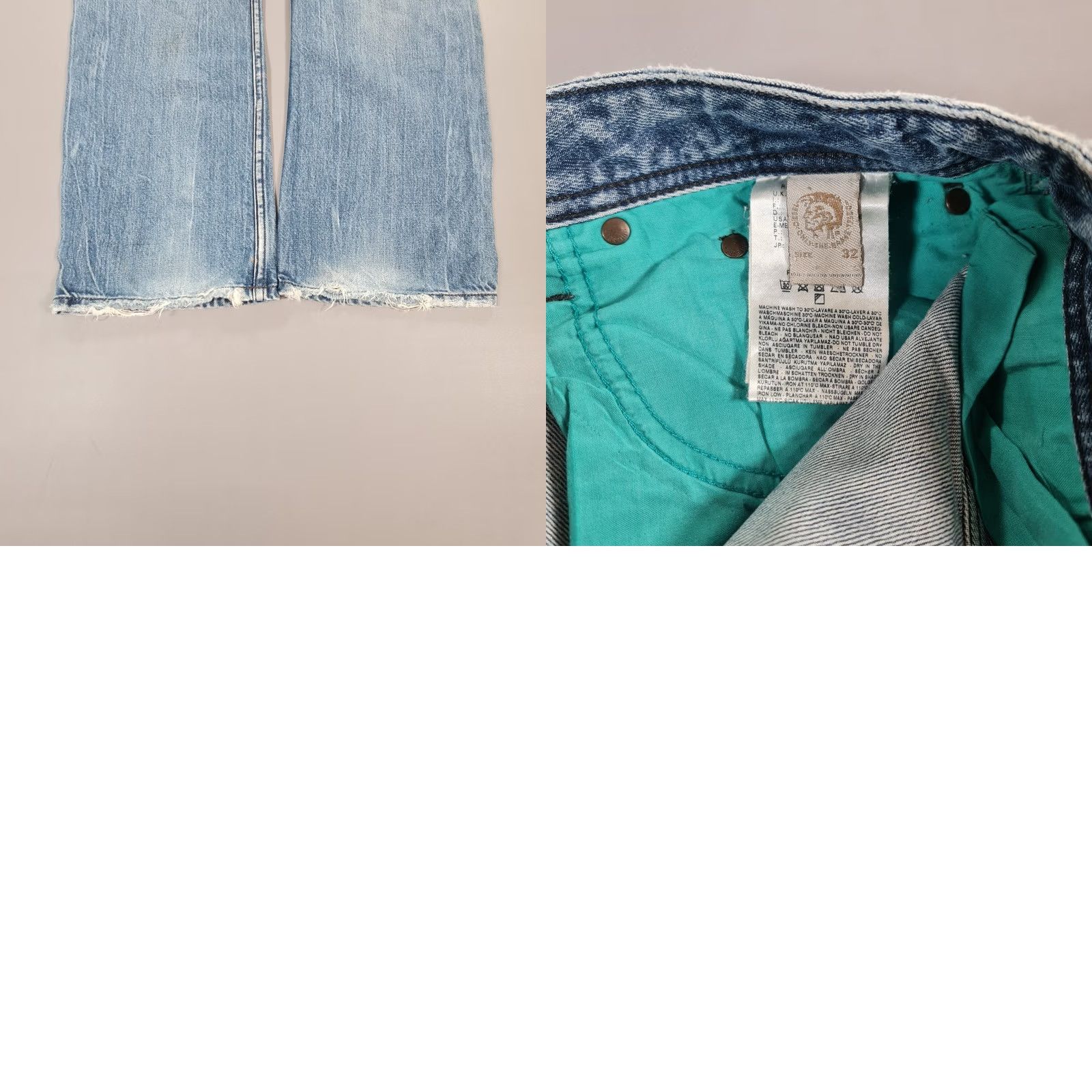 Diesel Diesel Jeans Blue W32 L32 SAFADO Distressed Straight Leg 0814A Mens Jeans W32 L32 Distressed Straight Leg Diesel Safado Men Size US 32 / EU 48 - 9 Thumbnail