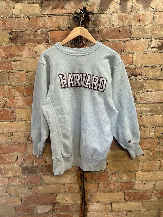 Vintage 90s Champion Harvard Reverse Weave Sweater | Grailed