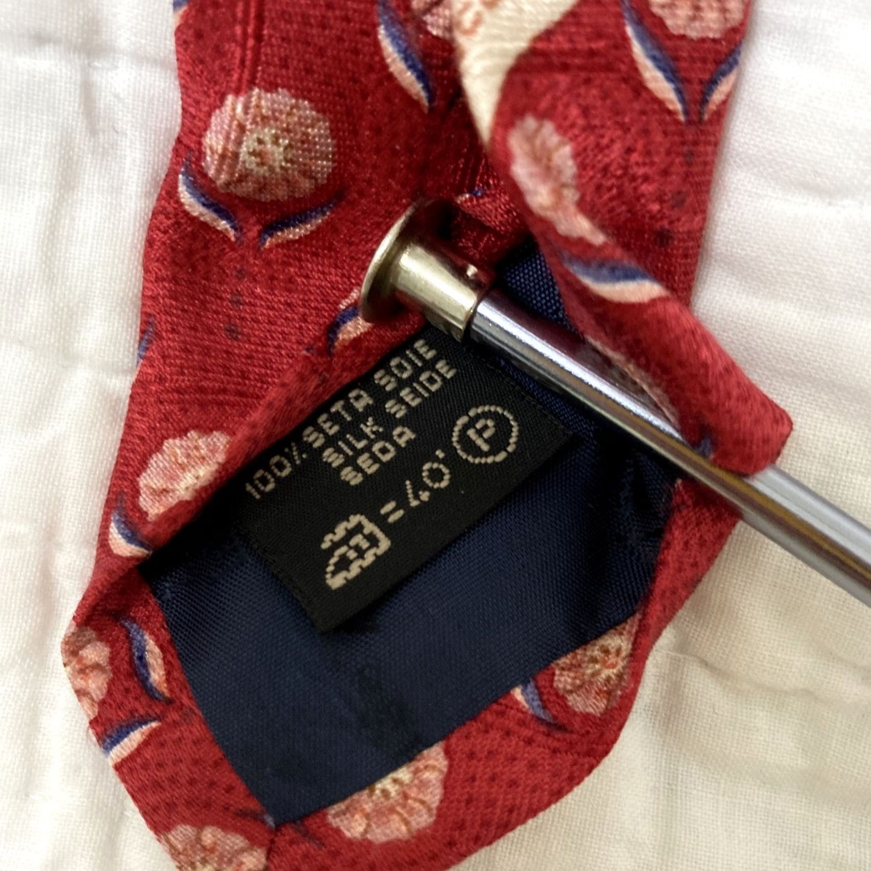 Ermenegildo Zegna Ermenegildo Zegna Disegno Exclusive Men Red/Yellow 100% Silk Tie Made in Italy Red Silk Tie Men Size ONE SIZE - 5 Thumbnail
