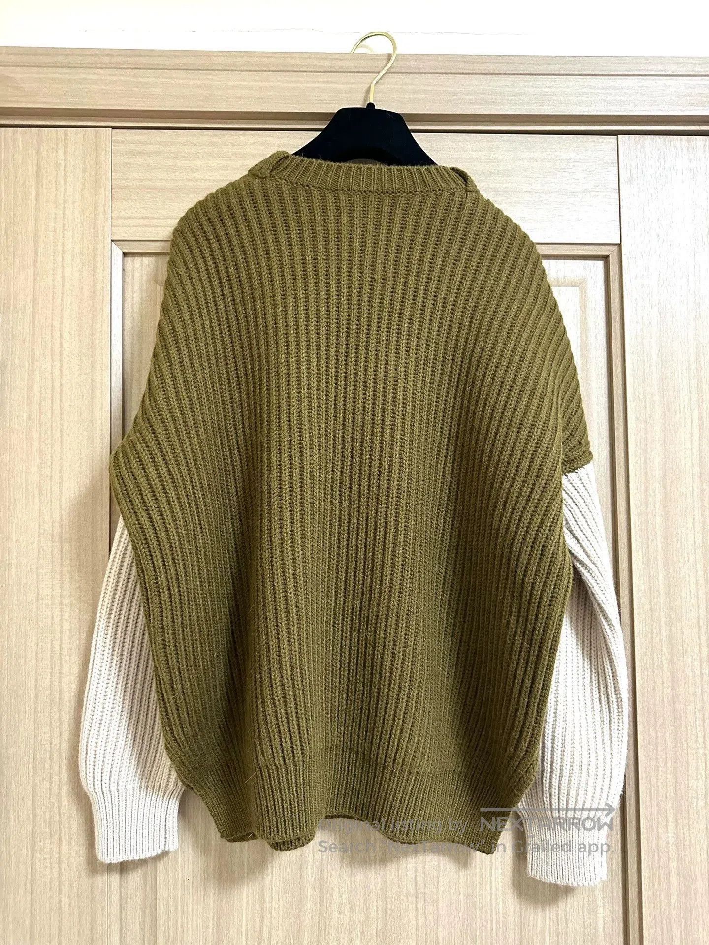 Loewe LOEWE Green Wool Blend Oversize Sweater. Size US S / EU 44-46 / 1 - 2 Thumbnail
