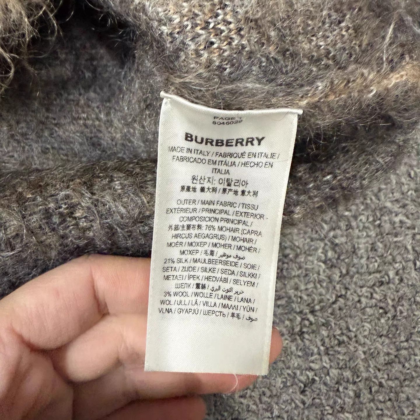 Burberry Burberry mohair sweater S 99 new Size US S / EU 44-46 / 1 - 4 Thumbnail