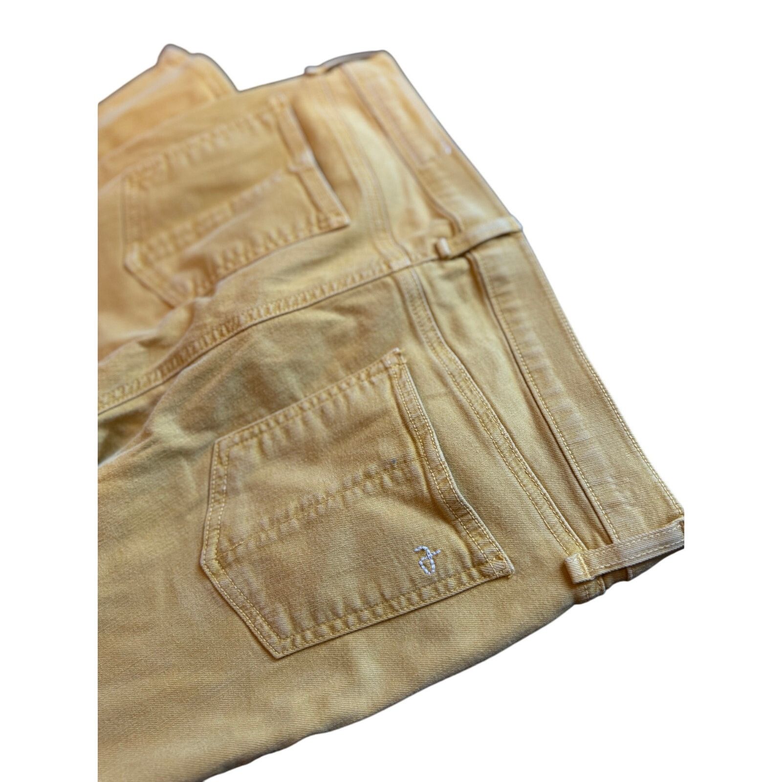 Rag & Bone Rag & Bone Mustard Yellow Zipper Jeans 29 Size 29" - 2 Thumbnail