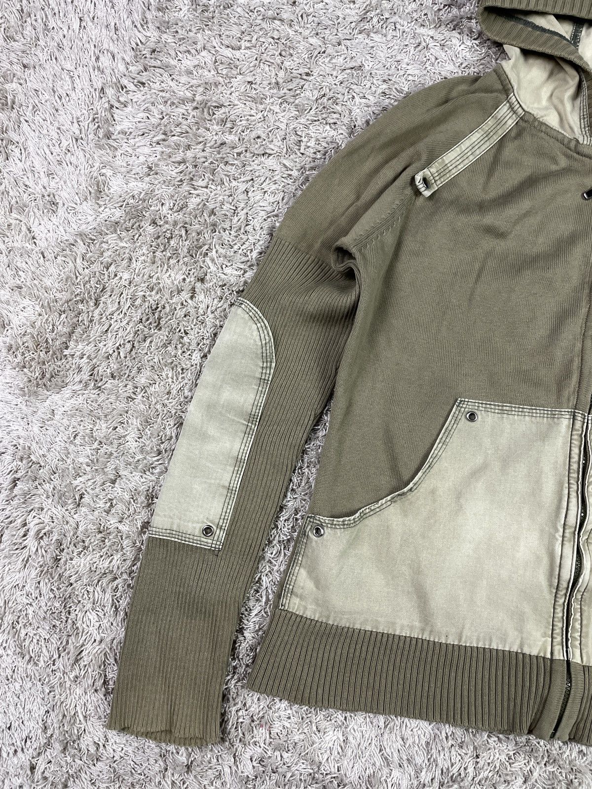 Diesel Vintage Y2K Diesel Style Ribbed 2000s Sweater Sweatshirt Size M / US 6-8 / IT 42-44 - 2 Thumbnail