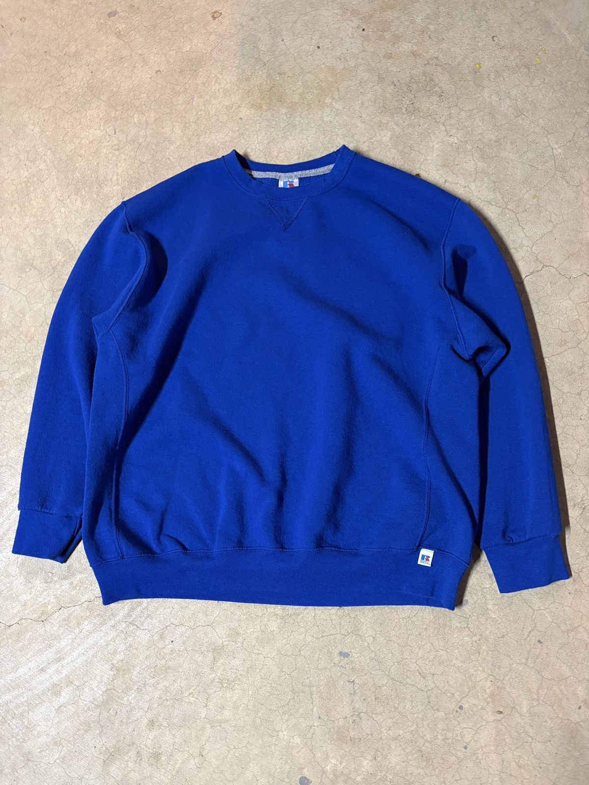 Russell Athletic Vintage 00’s Russell Crewneck Sweatshirt Boxy Blue Size XXL Size US XXL / EU 58 / 5 - 1 Thumbnail