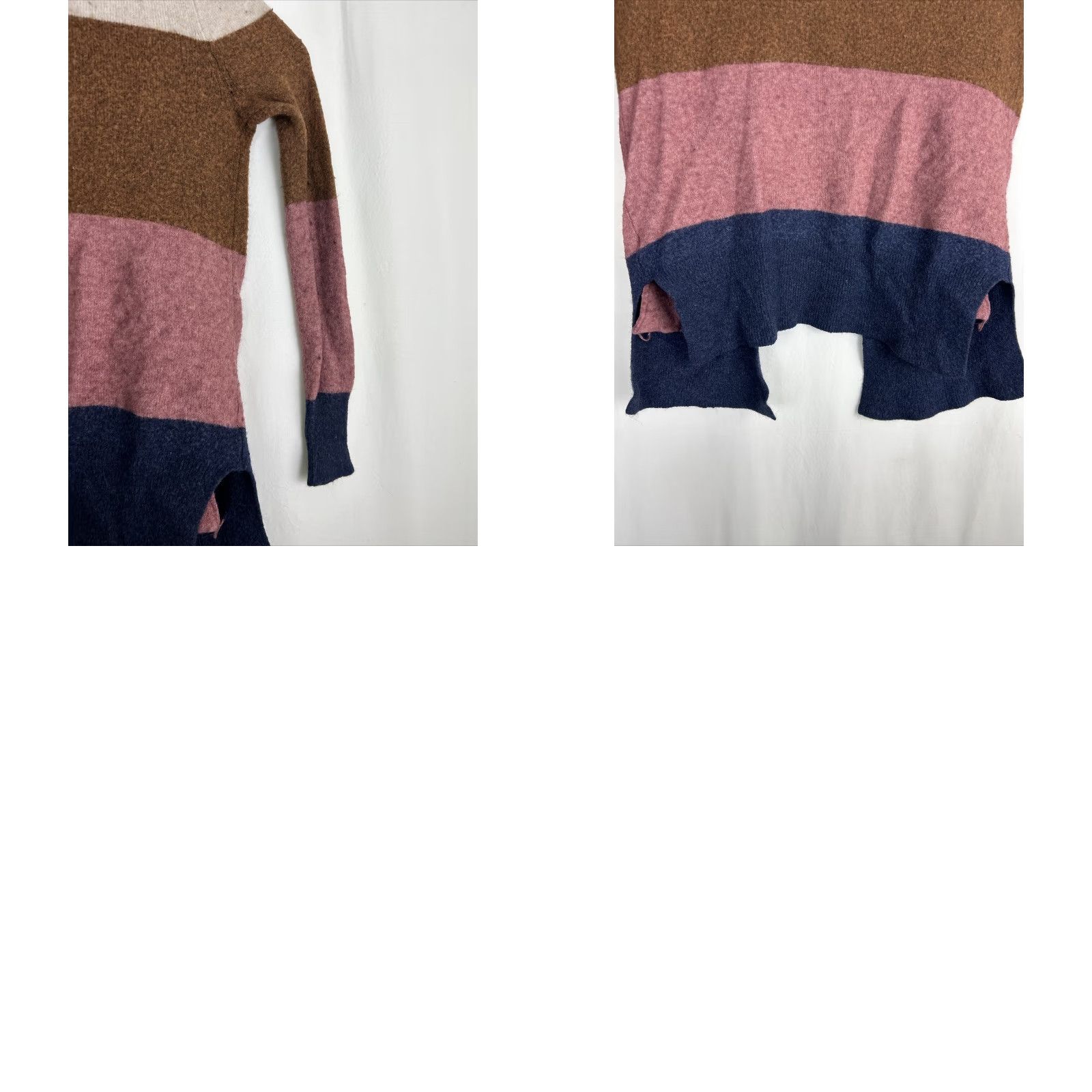 Madewell Madewell Cardigan Shirt XXS Womens Cream Cozy Short Walker Stripe Print Heather quinoa Size XXS / US 00 / IT 34 - 9 Thumbnail