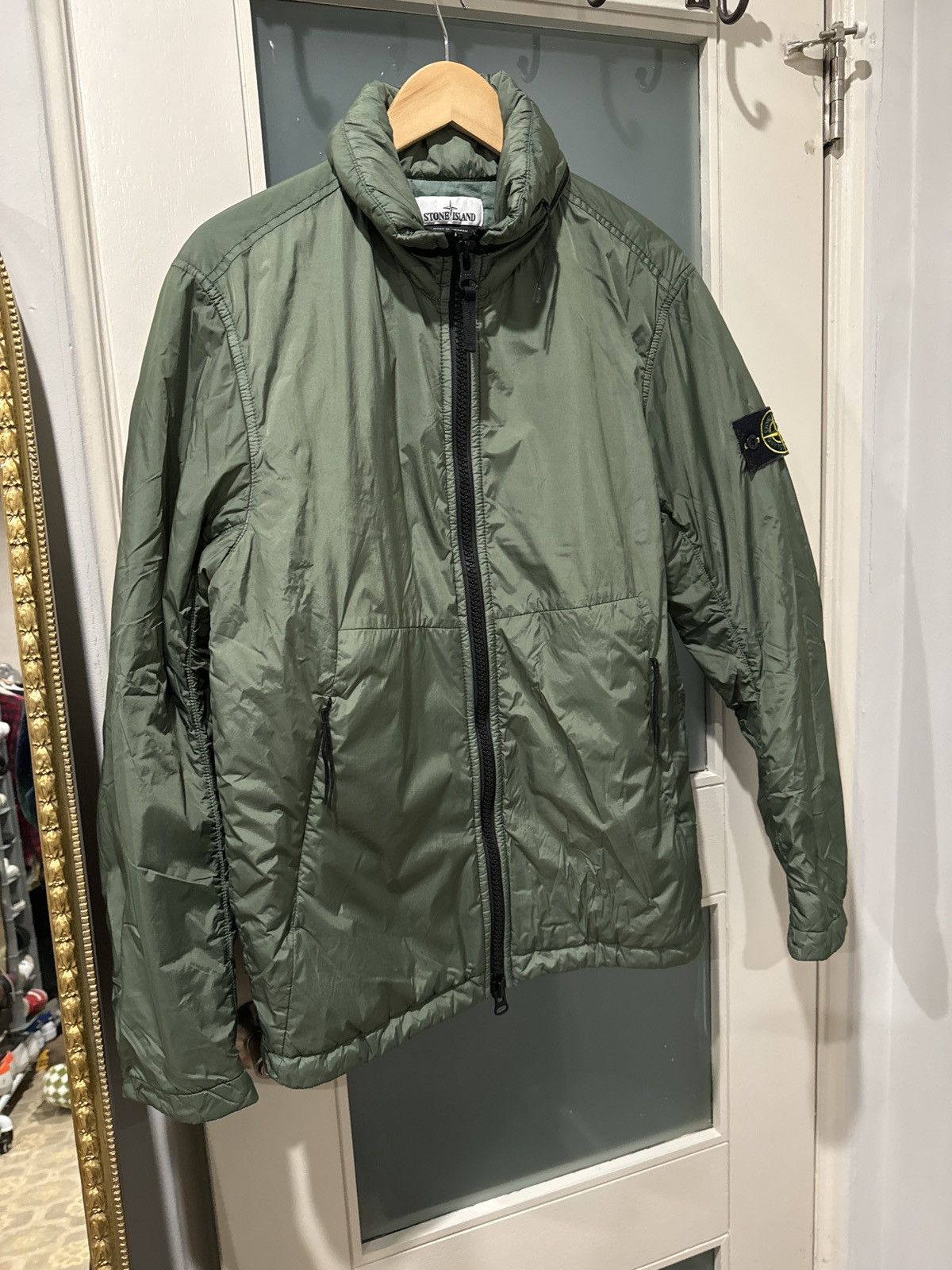 image of Stone Island Jacket in Green, Men's (Size Medium)