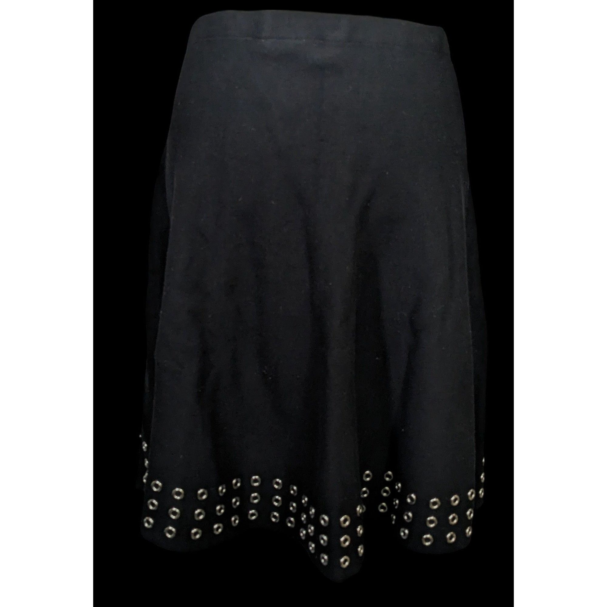 Other Gothic Punk Sioni Rivet Edged Midi Skirt Size 31" - 2 Thumbnail