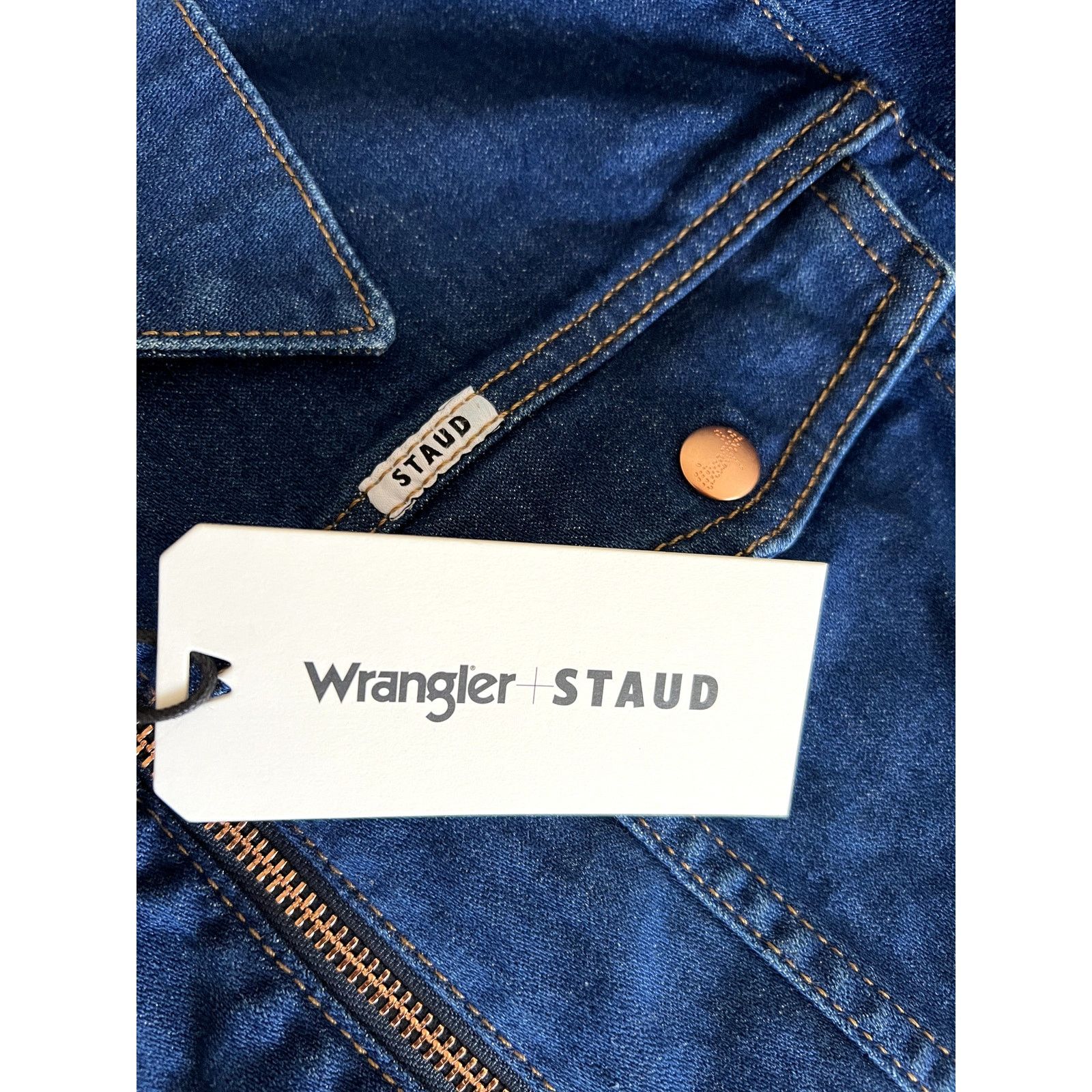Wrangler Wrangler x Staud The Body Beautiful Denim Jumpsuit Size 28" / US 6 / IT 42 - 5 Thumbnail