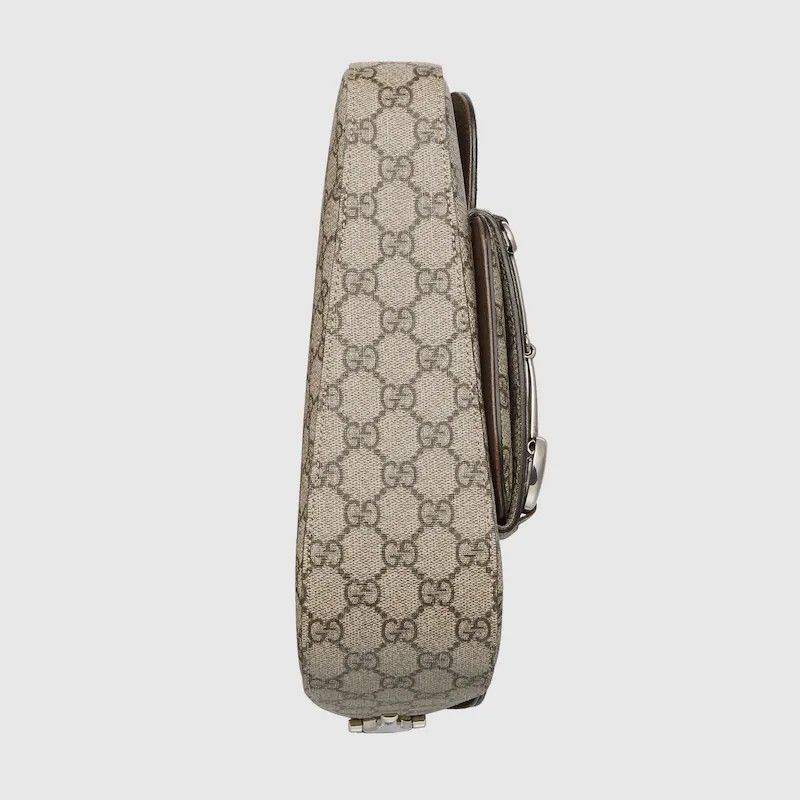 Gucci o1s1wg110225 Size:OS/ Horsebit Mini Shoulder Bag Beige/Brown Size ONE SIZE - 10 Thumbnail