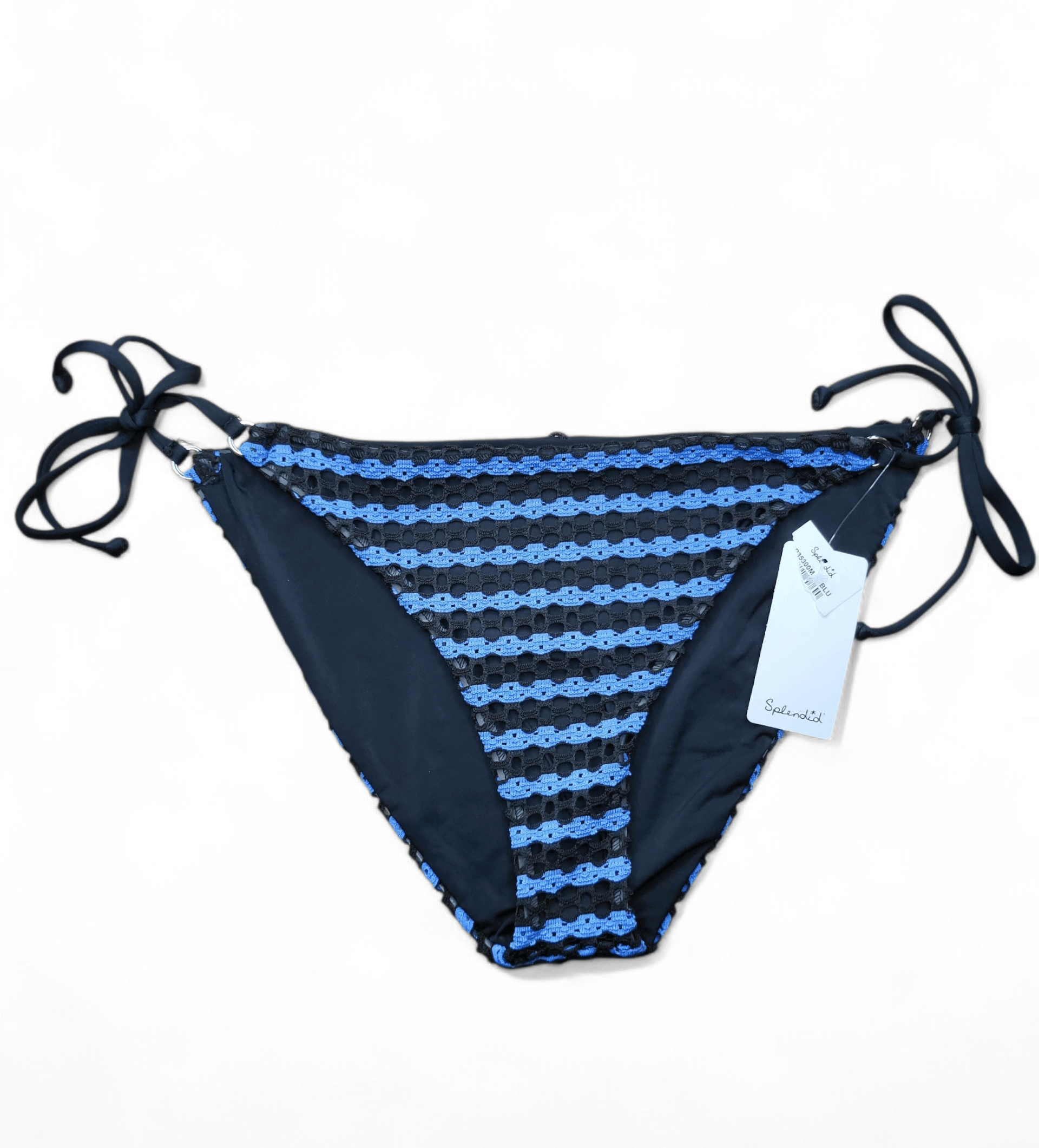 Splendid NWT Splendid Avalon Eyelet Crochet Side Tie Bikini USA LG Size ONE SIZE - 1 Thumbnail