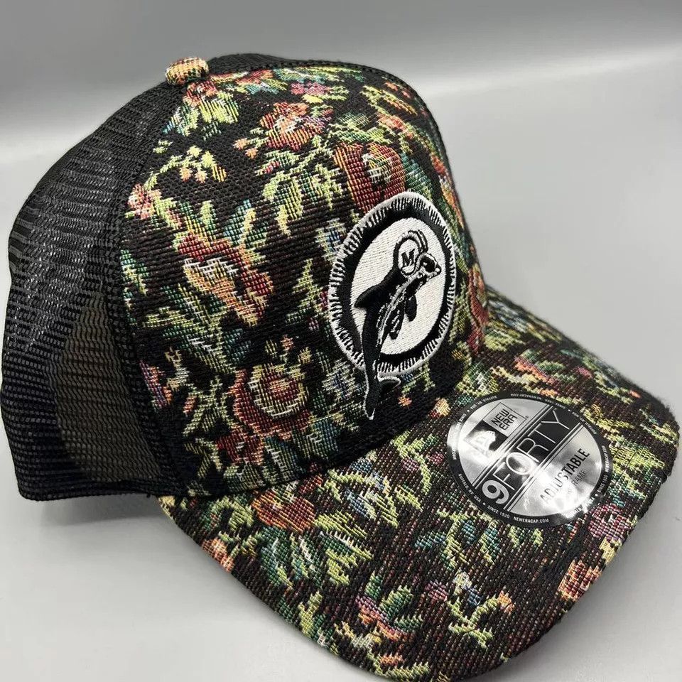 New Era Miami Dolphins Trucker Hat Men 9Forty New Era Snap Back Cap Size ONE SIZE - 3 Thumbnail