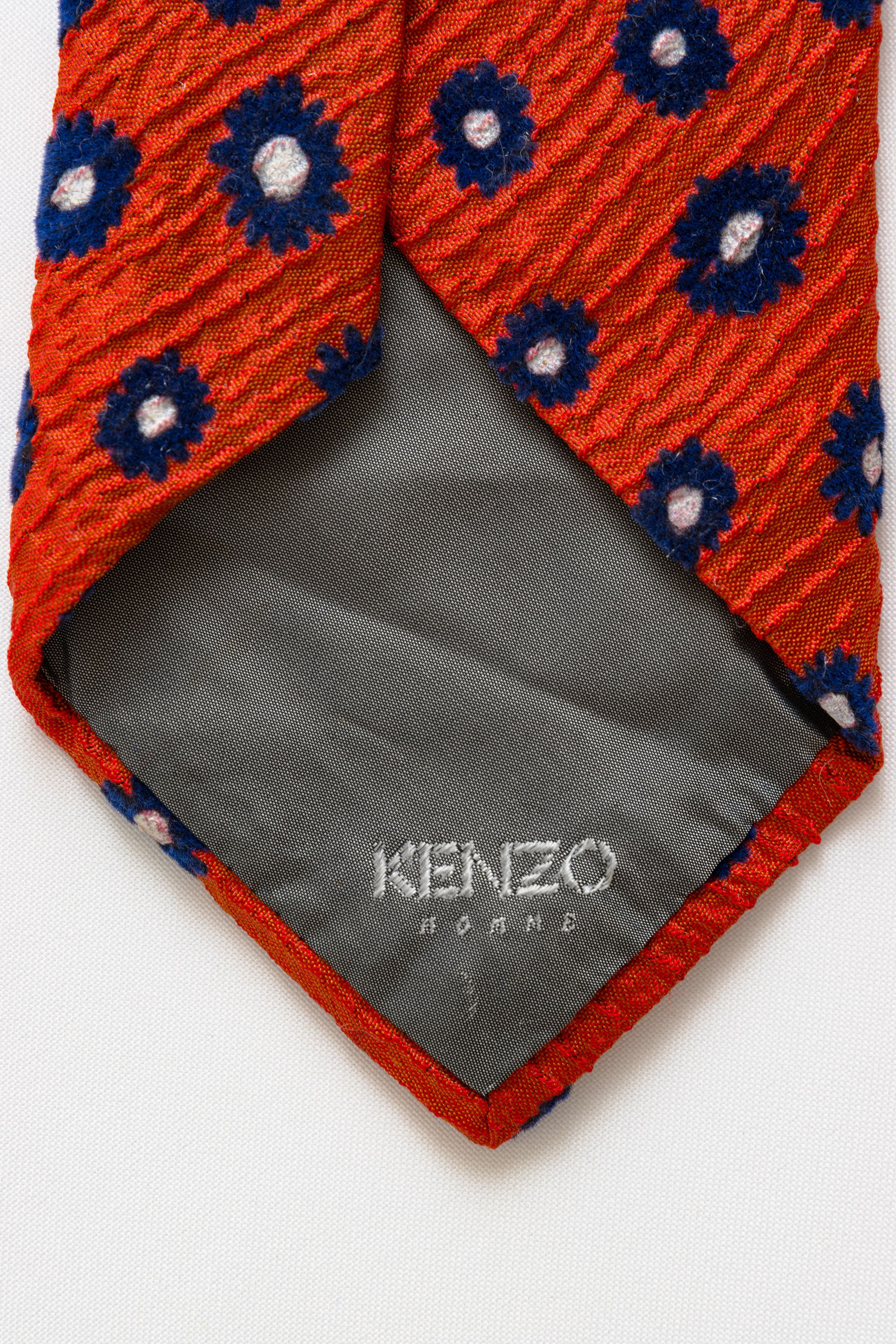 Kenzo KENZO HOMME Tie abstract floral pattern flowers 036 Size ONE SIZE - 8 Thumbnail