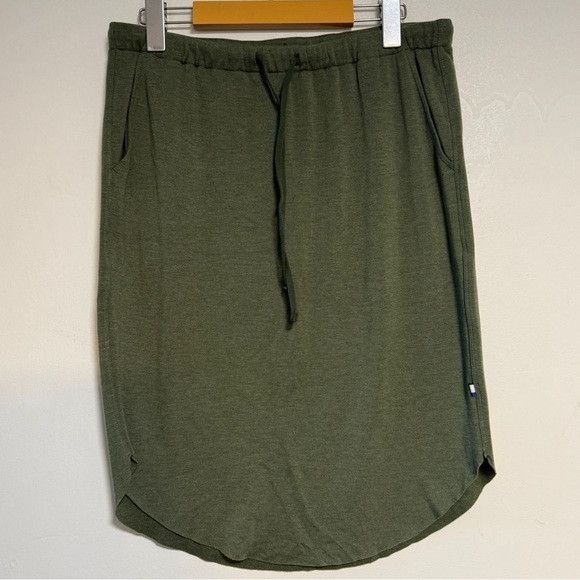 Kit and Ace Olive Green Drawstring Waist Skirt – Size M Size 28" / US 6 / IT 42 - 2 Thumbnail