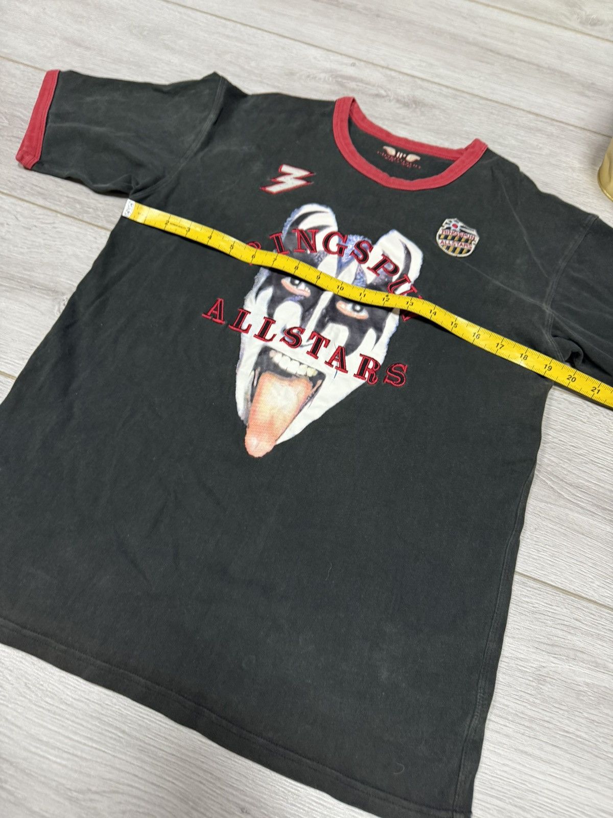 Ringspun Kiss Ringspun vintage big print head simmons tee shirt rock Size US XL / EU 56 / 4 - 9 Thumbnail
