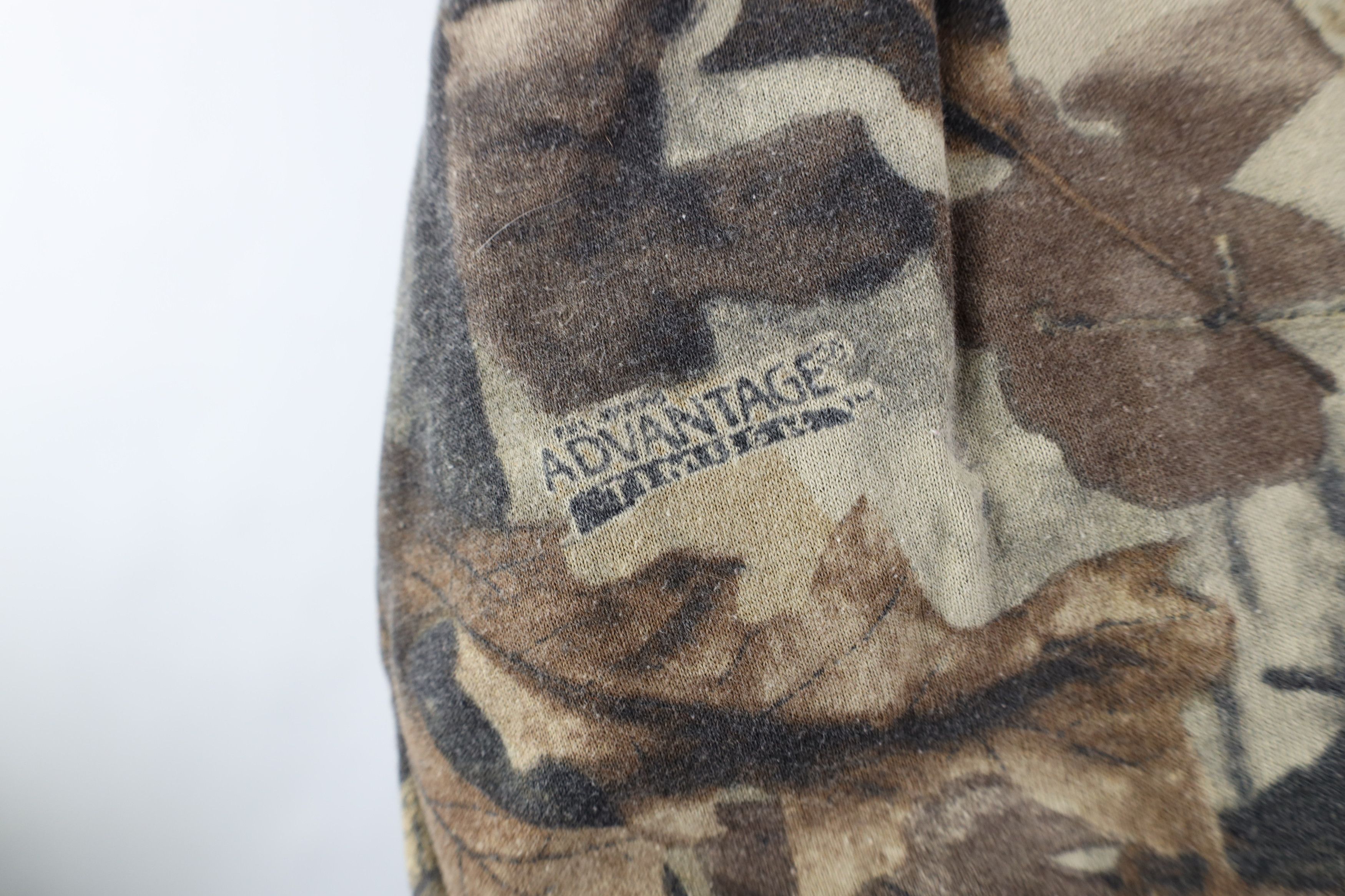 Vintage Vintage 90s Streetwear Fleece Lined Camouflage Hoodie USA Size US XL / EU 56 / 4 - 7 Thumbnail