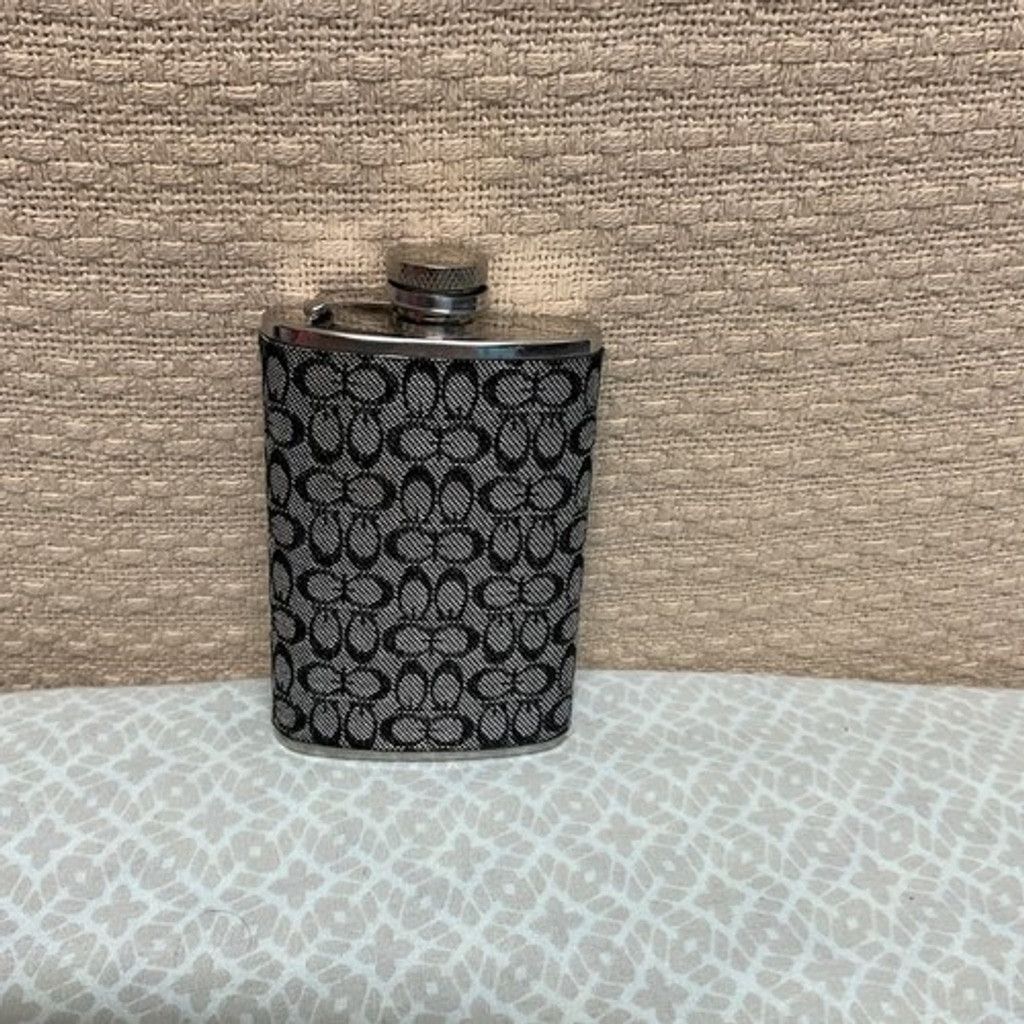 Coach Vintage Coach Black Canvas Stainless Steel Flask 5oz Size ONE SIZE - 6 Thumbnail