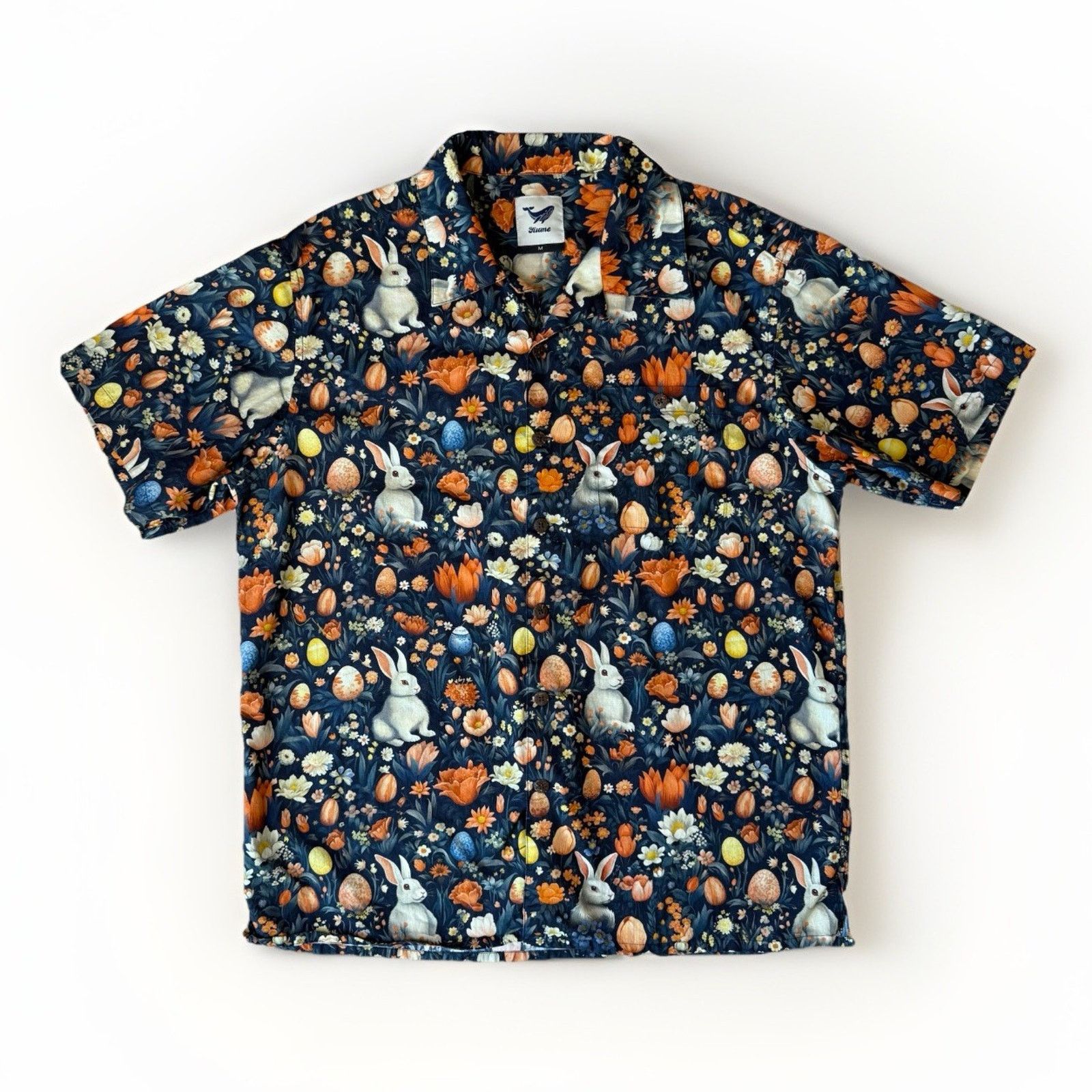 Other Yiume Shirt Medium Multicolor Cotton Short Sleeve Button Up Size US M / EU 48-50 / 2 - 1 Thumbnail