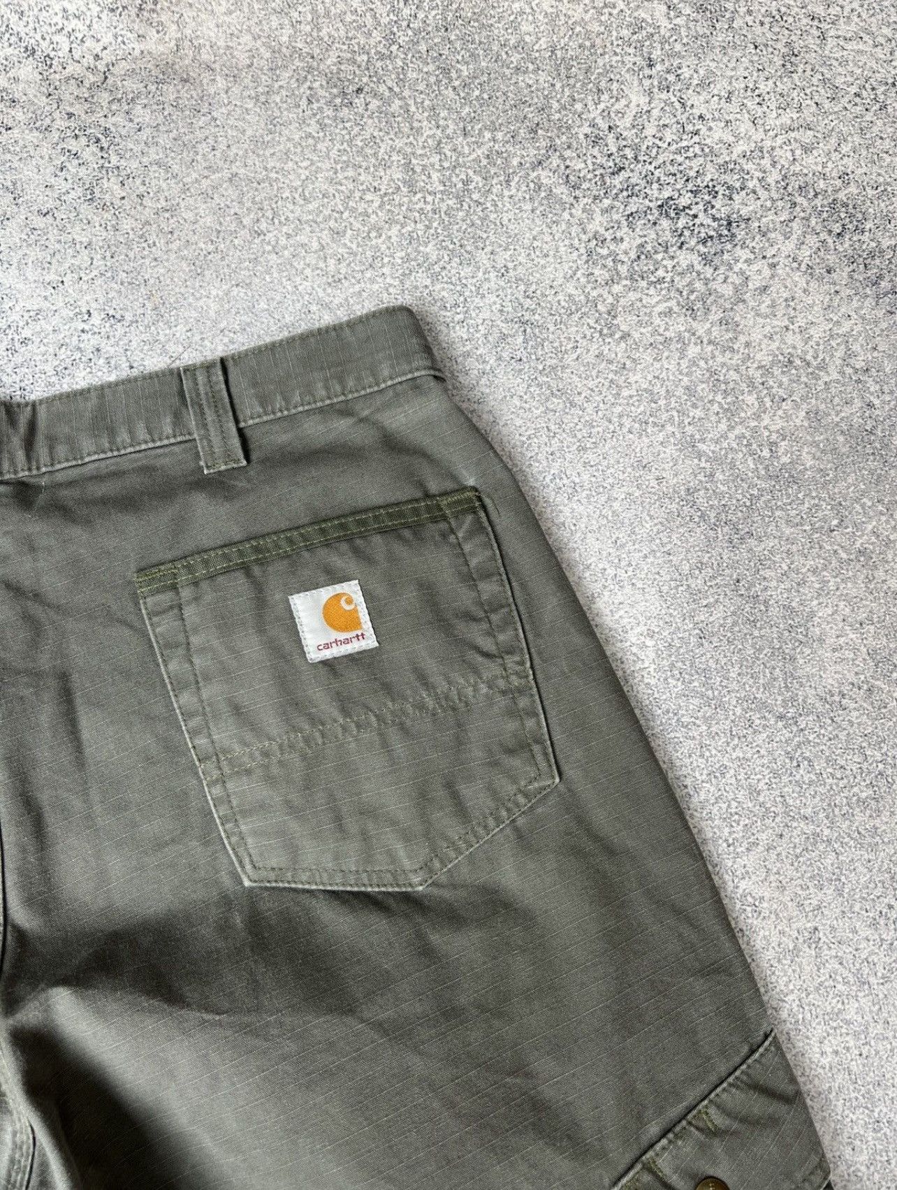 Carhartt Vintage CARHARTT RELAXED RIPSTOP CARGO DOUBLE KNEE PANTS Size US 34 / EU 50 - 9 Thumbnail