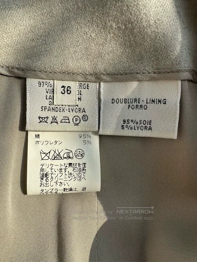 Hermes Hermes Women's Slim Fit Wrap Skirt Gray White Size 24" / US 00 / IT 34 - 9 Thumbnail