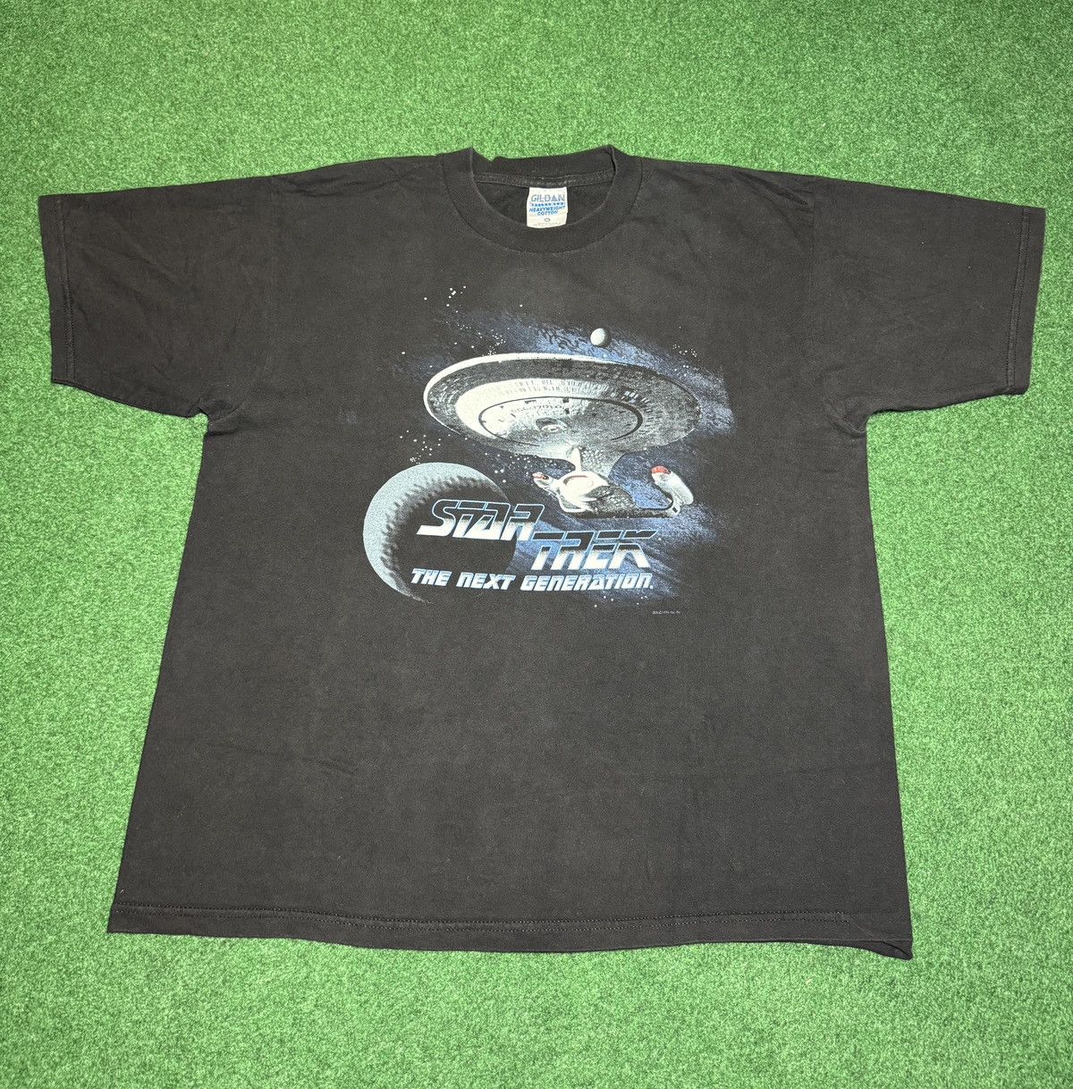 Vintage Vintage 90s Star Trek The Next Generation Sci Fi XL T Shirt Size US XL / EU 56 / 4 - 1 Thumbnail