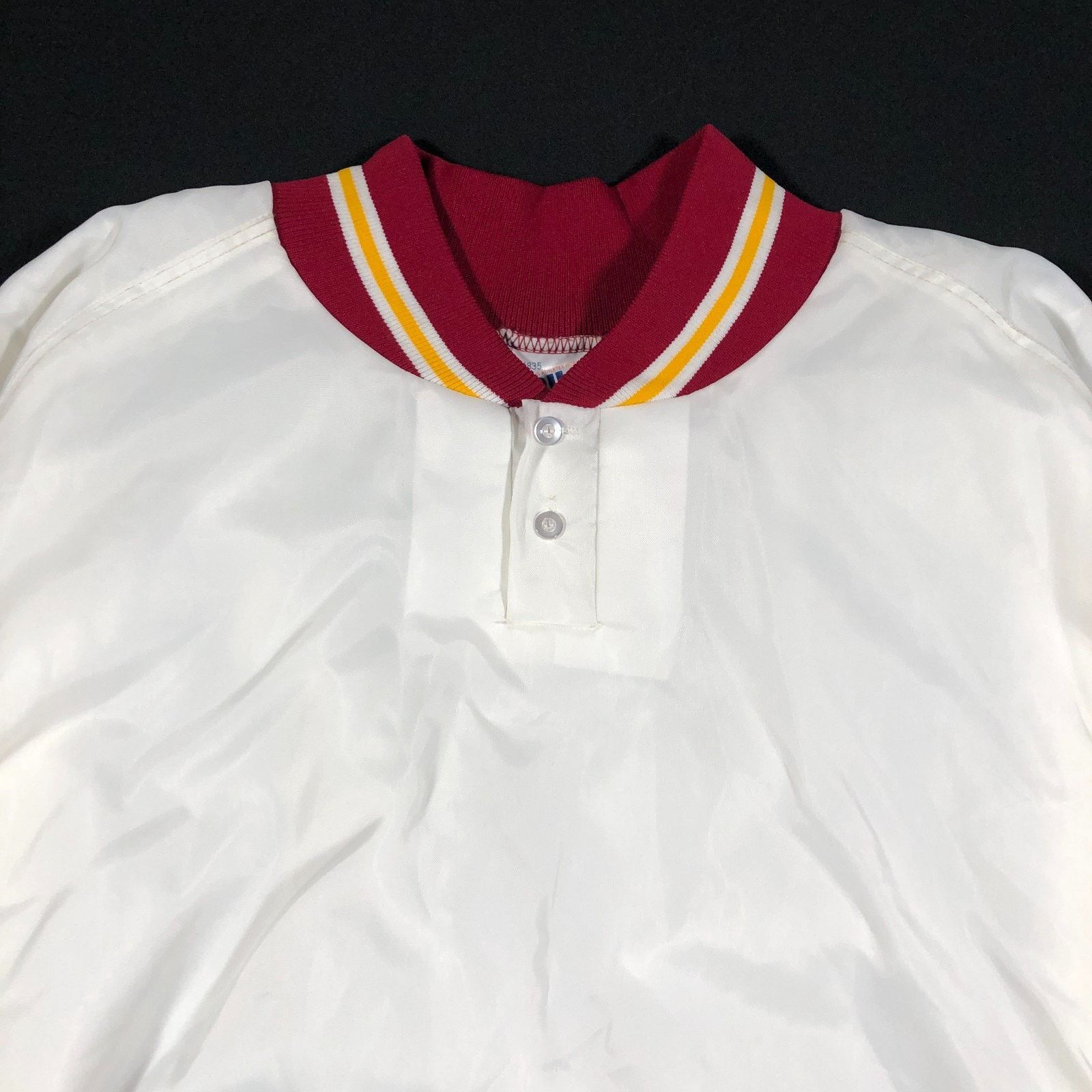 Vintage vintage 90s BIKE White maroon nylon windbreaker Jacket XL Size US XL / EU 56 / 4 - 2 Thumbnail