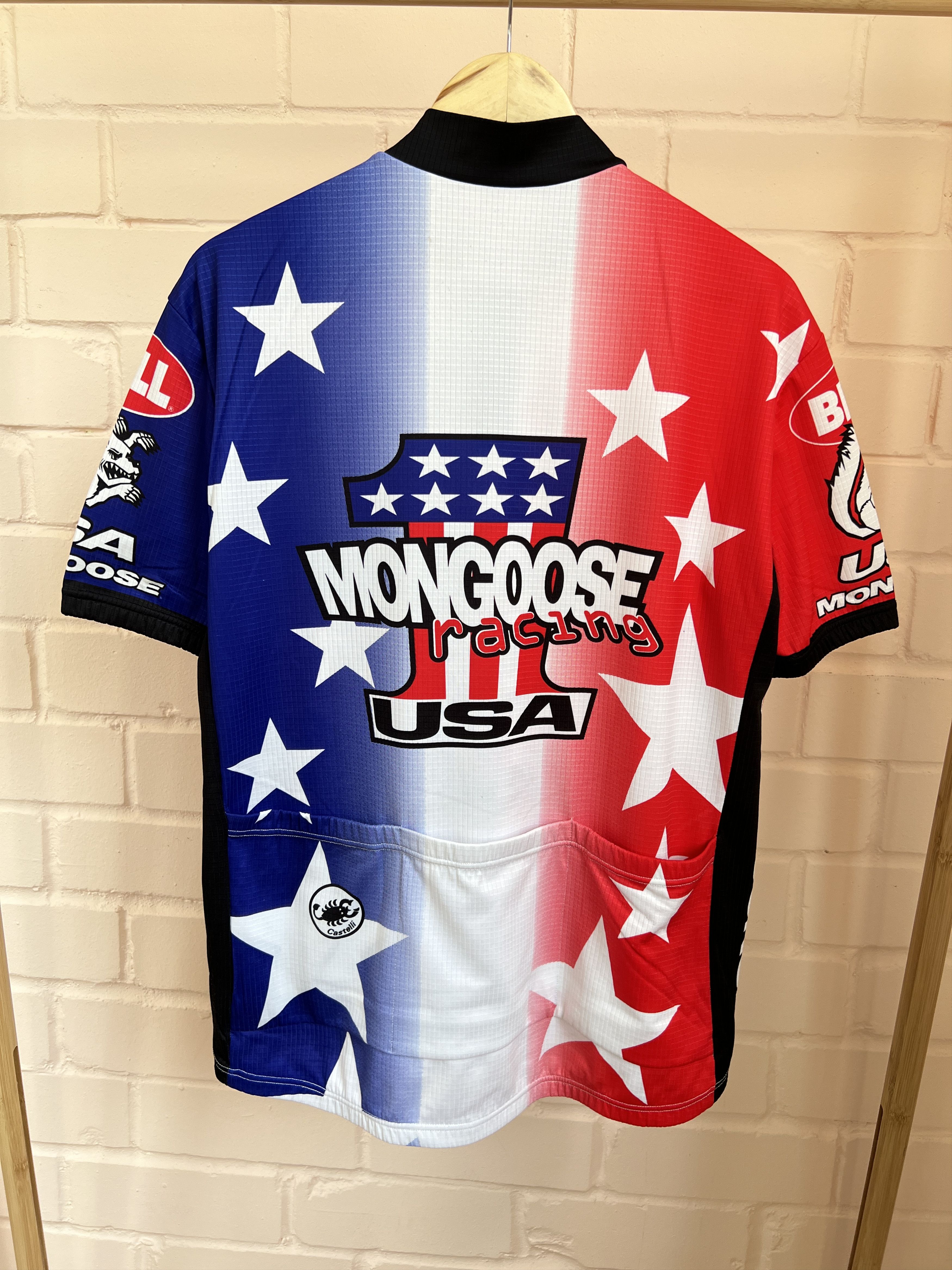Vintage Vintage Castelli Mongoose USA Printed Shimano Jersey Size US XL / EU 56 / 4 - 3 Thumbnail