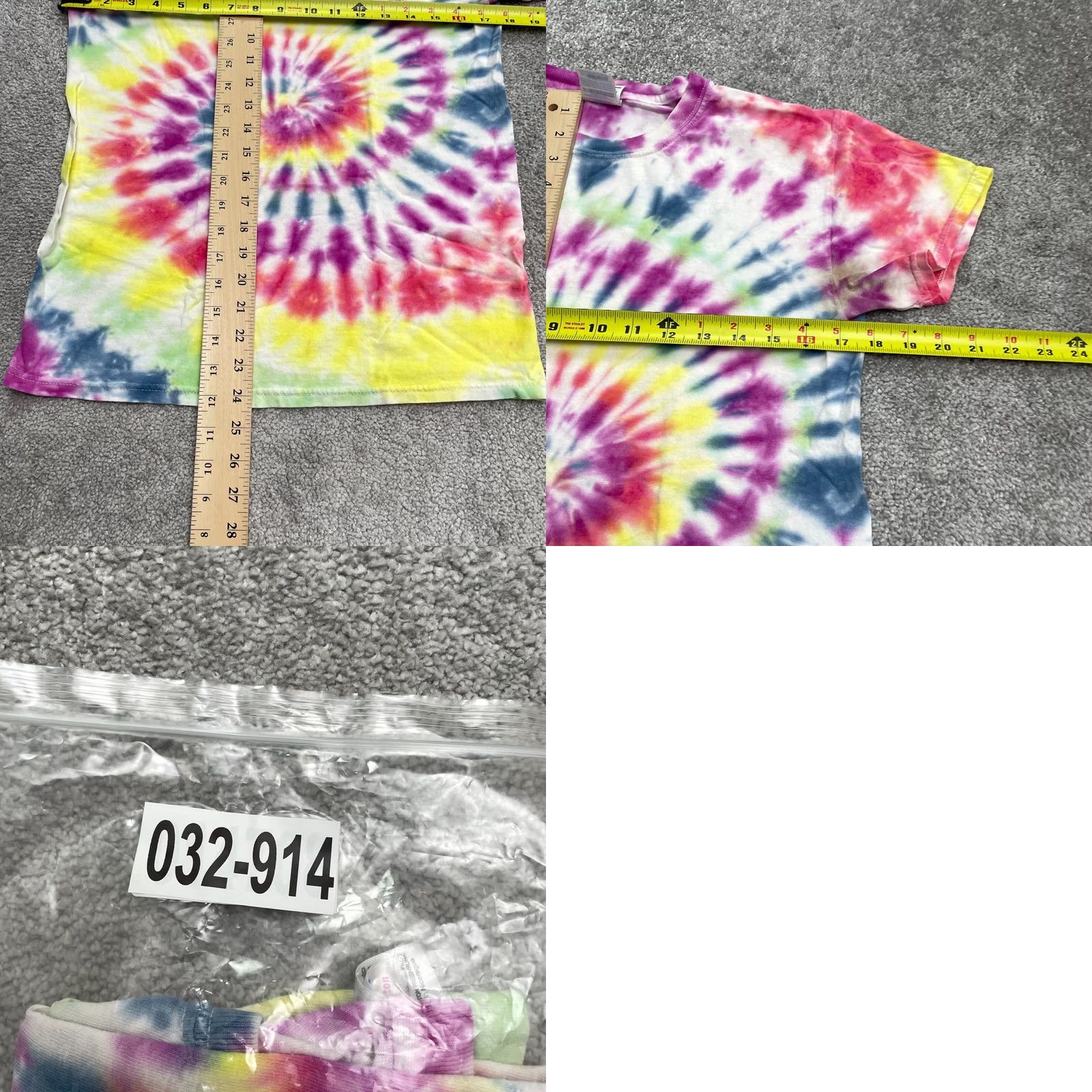 Gildan Gildan Womens Small Tie-Dye T-Shirt Crew Neck Multicolor Casual Cotton Tee Shirt Size S / US 4 / IT 40 - 8 Thumbnail