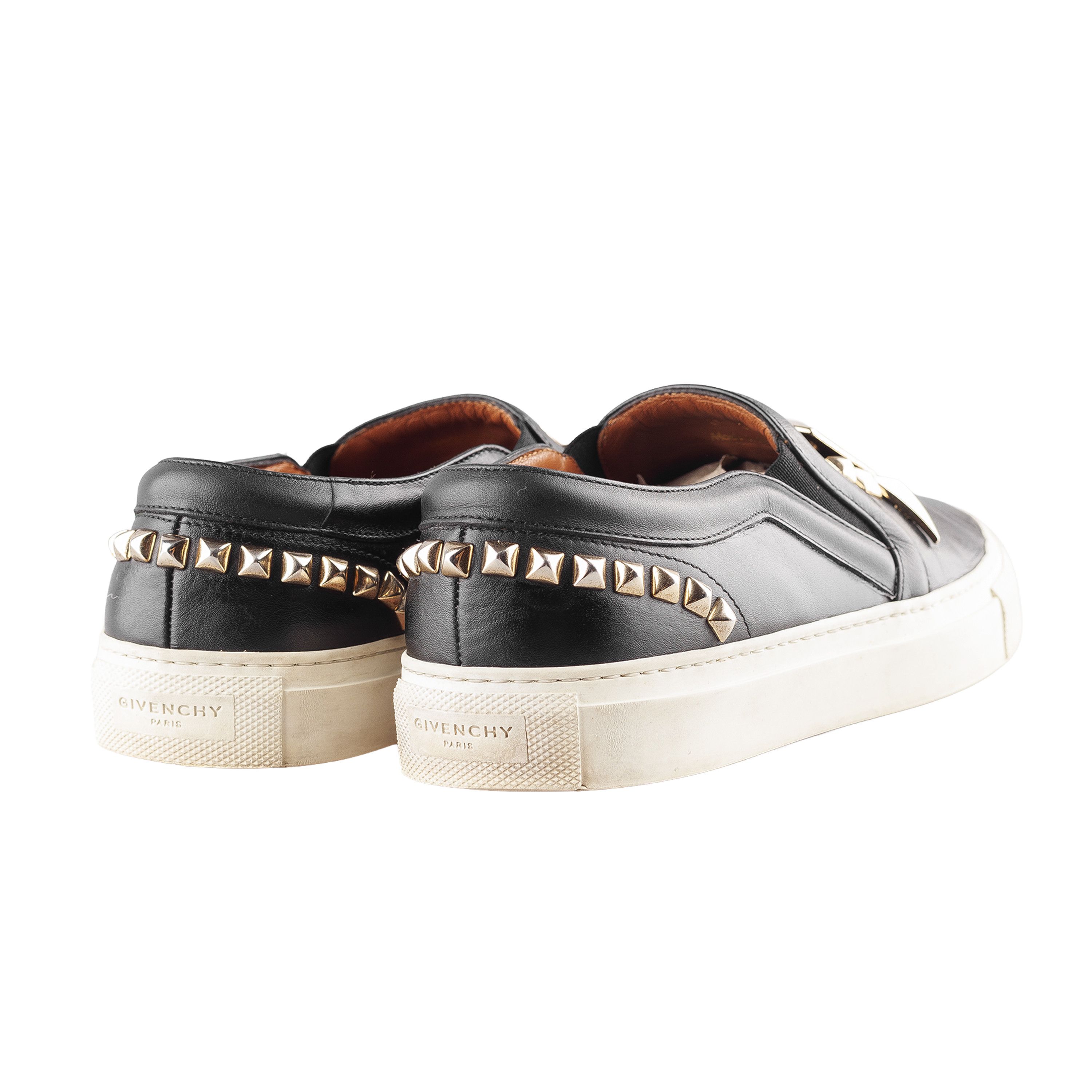 Givenchy Givenchy Paris by Tisci Studded Black Leather Slip On Shoes Size US 5 / EU 37 - 3 Thumbnail