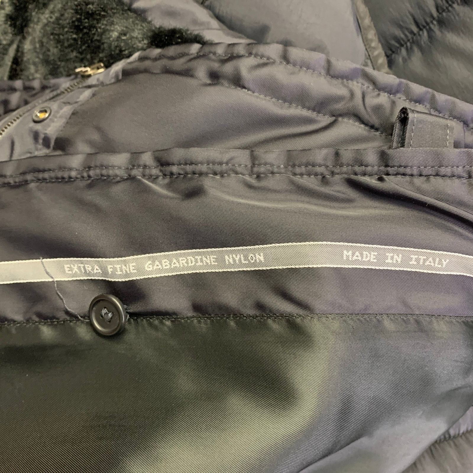 Prada PRADA Size 38 Navy Polyester Hooded Zip Snaps Jacket Size US M / EU 48-50 / 2 - 6 Thumbnail