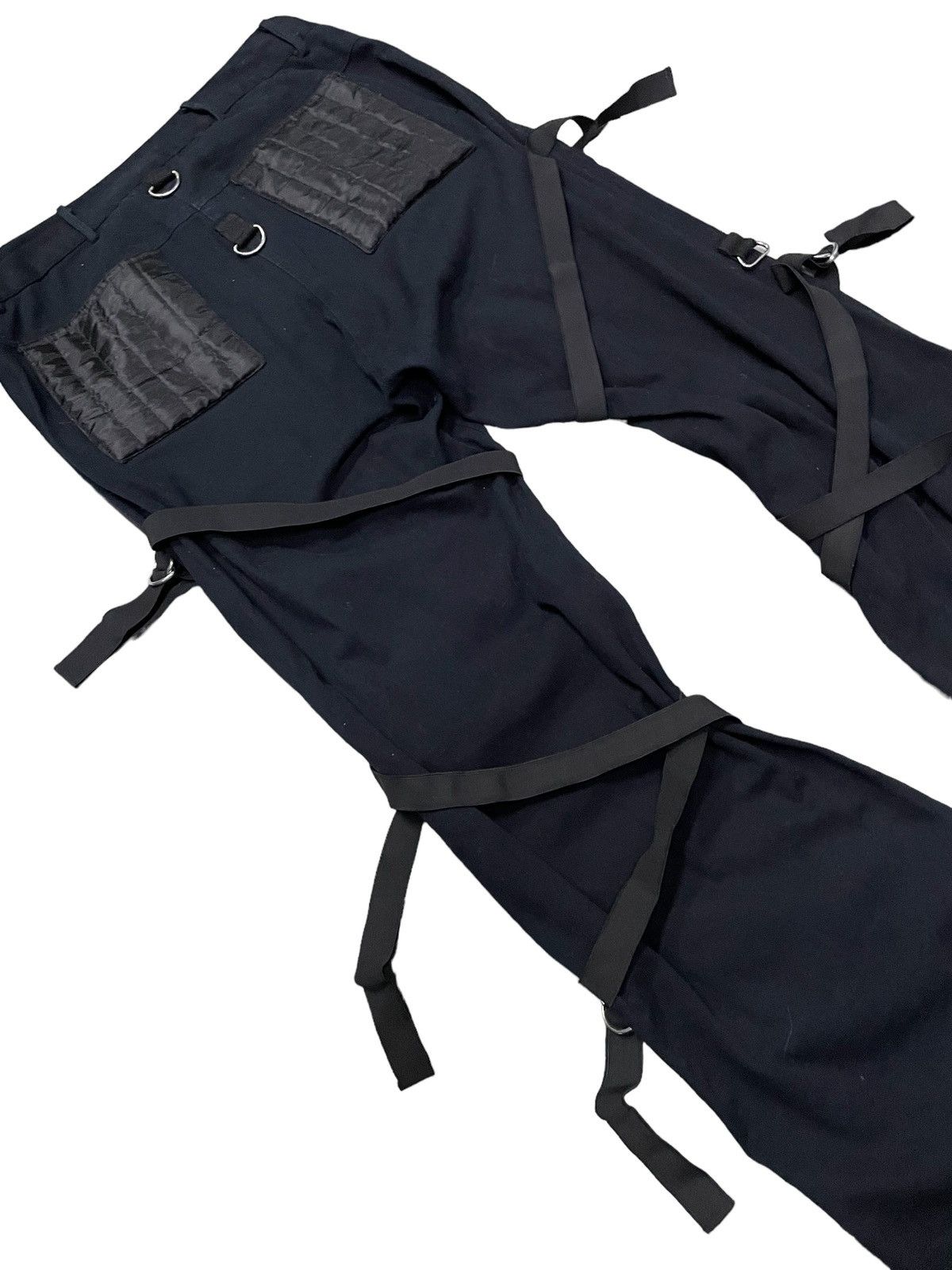 Japanese Brand × Junya Watanabe JunyaWatanabe Balenciaga Style Raver Bondage Baggy Flared Size US 34 / EU 50 - 14 Thumbnail