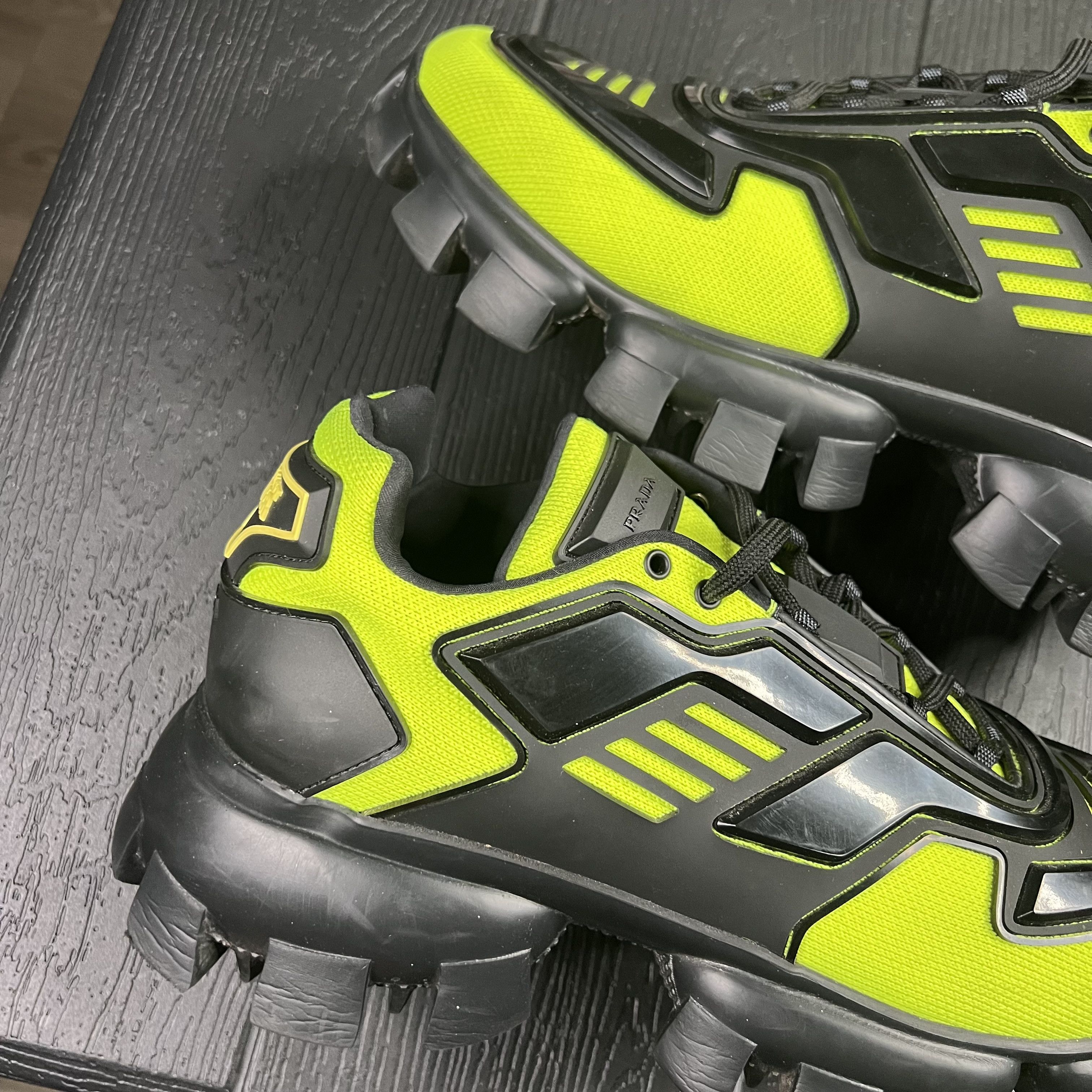 Prada Prada Cloudbust Thunder Black Neon Green Size US 10 / EU 43 - 3 Thumbnail
