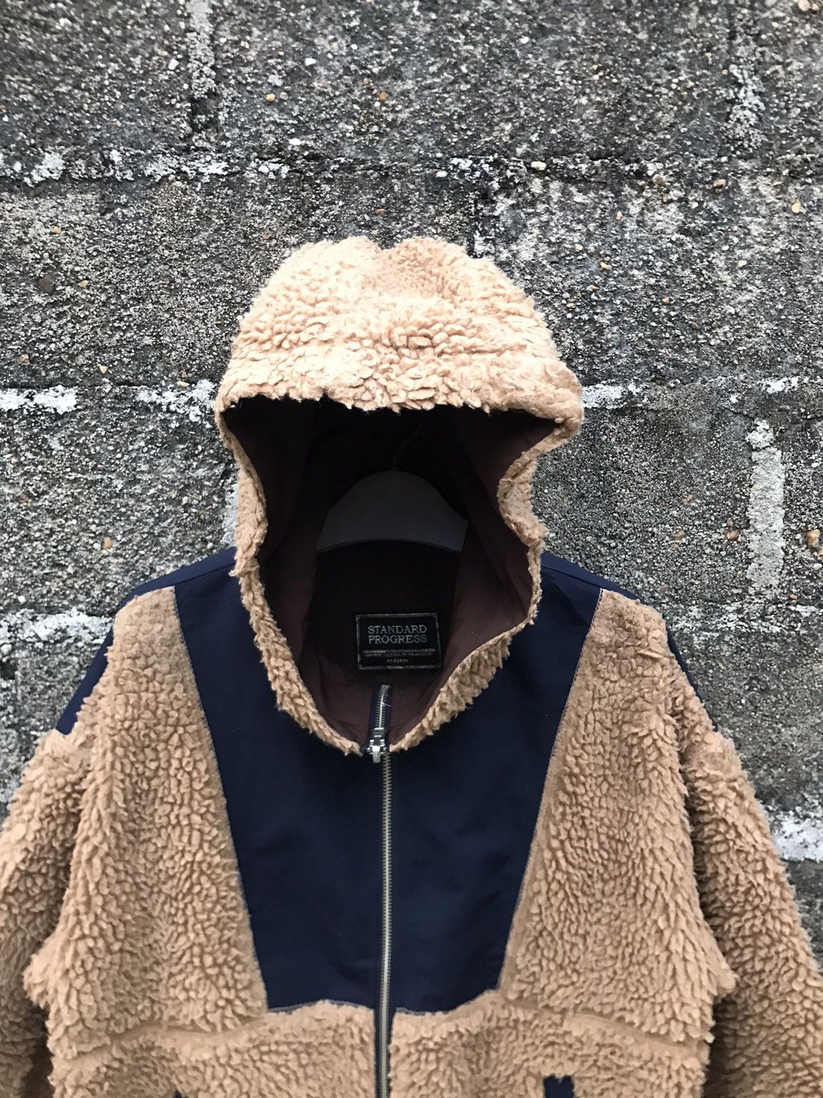 Japanese Brand 🌟Standart Progress Pageboy Hooded Two Tone Fleece Jacket Size US M / EU 48-50 / 2 - 5 Thumbnail