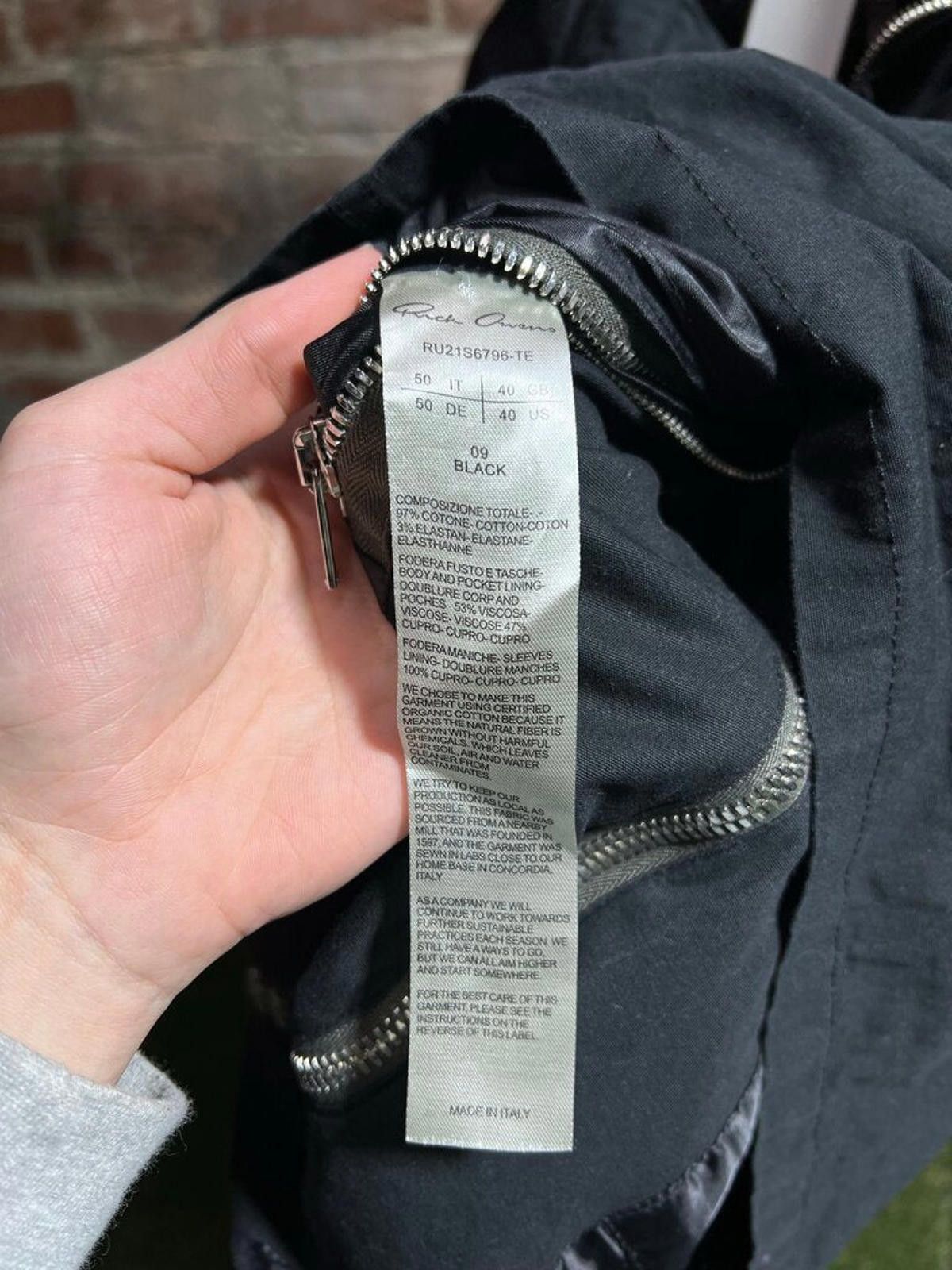 Rick Owens Rick Owens Mainline Black Jacket Sz. M Size US M / EU 48-50 / 2 - 4 Thumbnail