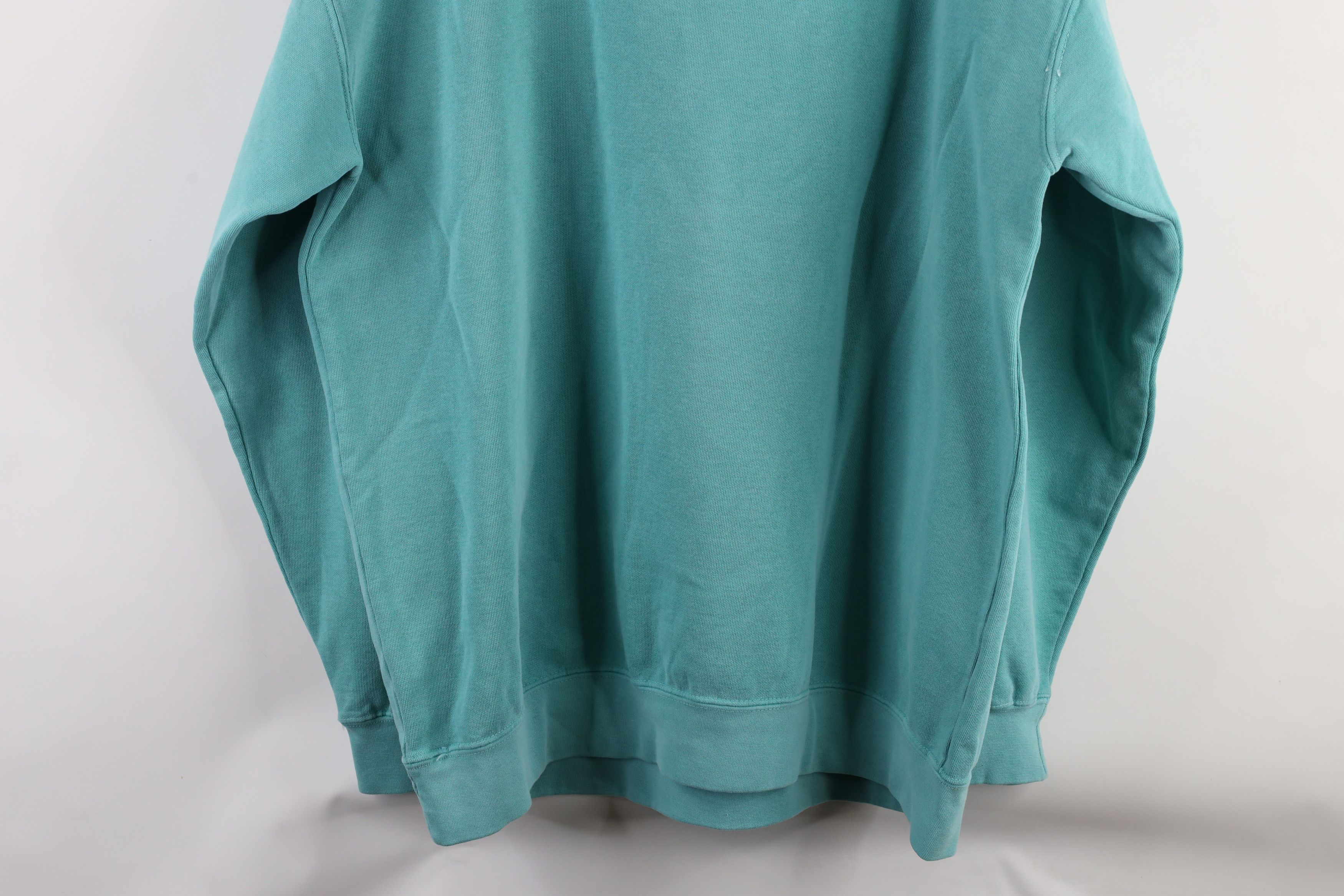 Vintage Deadstock Vintage 90s Streetwear Stonewash Sweatshirt Teal Size US XL / EU 56 / 4 - 10 Thumbnail