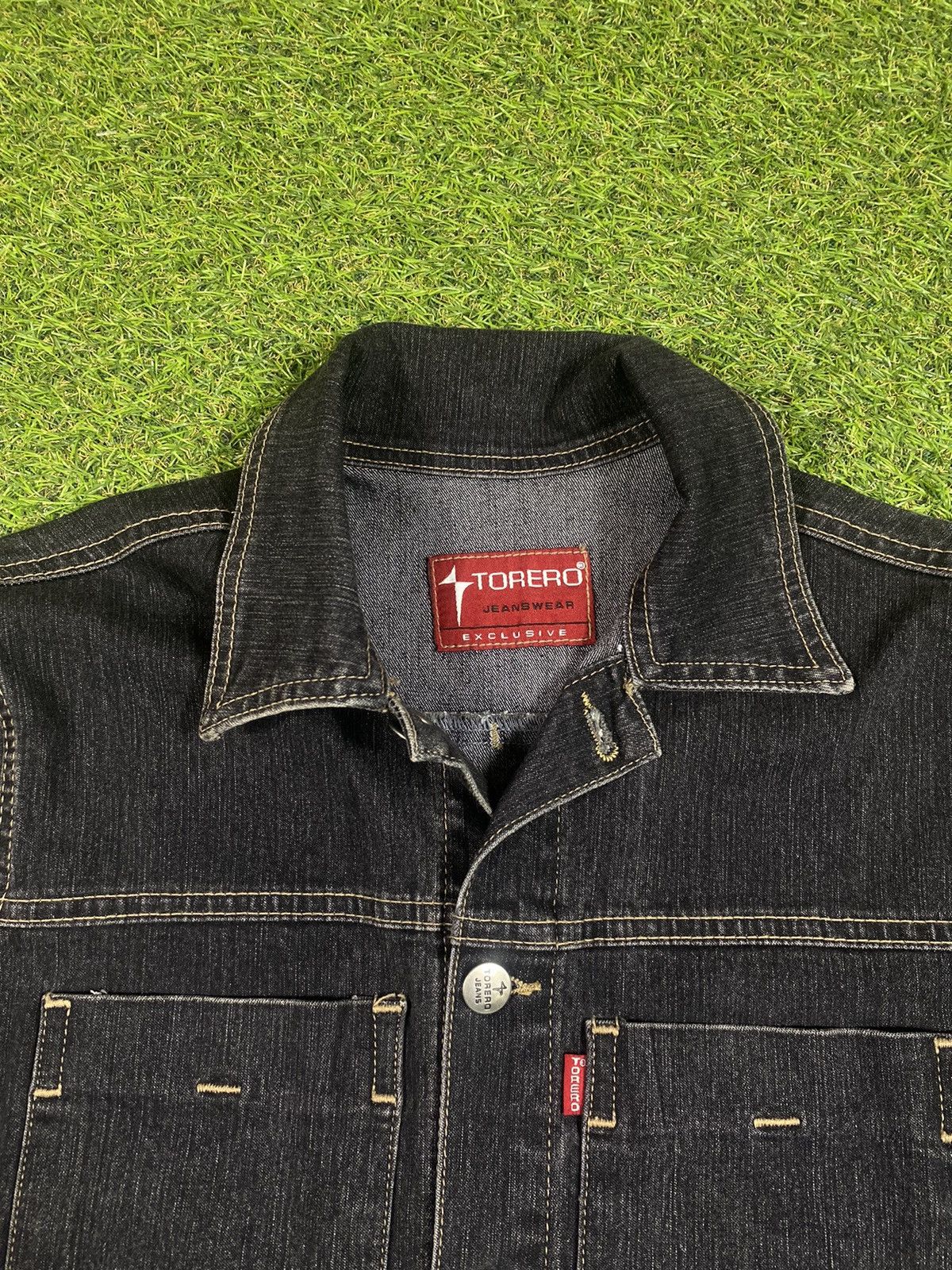 Japanese Brand Vintage 90s Japanese Jeans jacket denim streetwear style Size US S / EU 44-46 / 1 - 4 Thumbnail