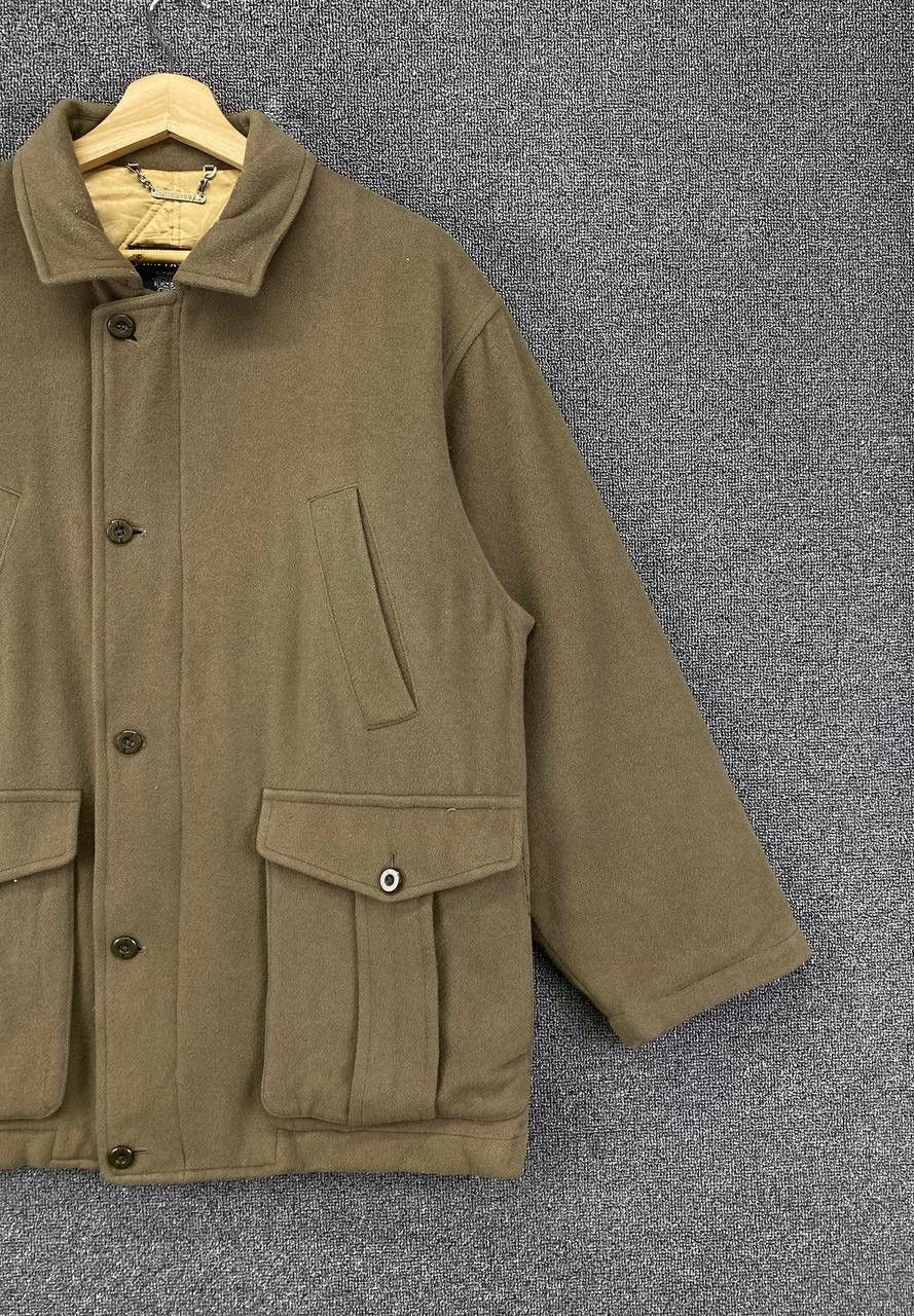 Burberry × Vintage Vintage 90s Burberry Flaps Pocket Wool Jacket Size US L / EU 52-54 / 3 - 5 Thumbnail
