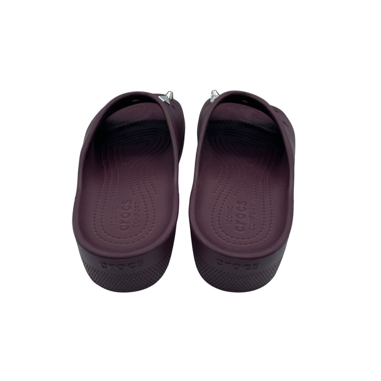 Crocs Crocs Classic Platform Slides Sandals Dark Red Womens 9 Size US 9 / IT 39 - 4 Thumbnail