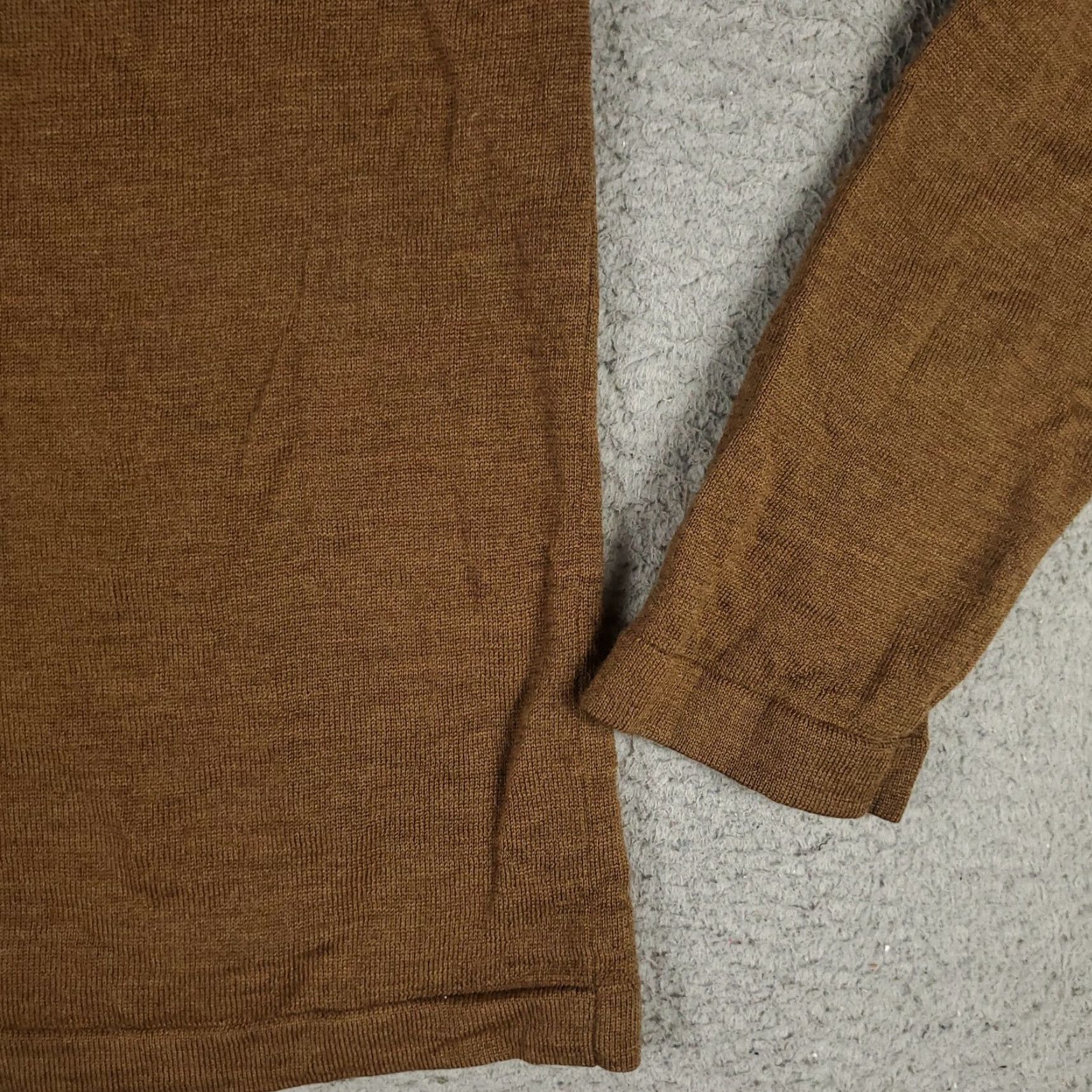Brooks Brothers Brooks Brothers Sweater Mens XL Brown Wool Pullover Lightweight Crew Neck Size US XL / EU 56 / 4 - 4 Thumbnail